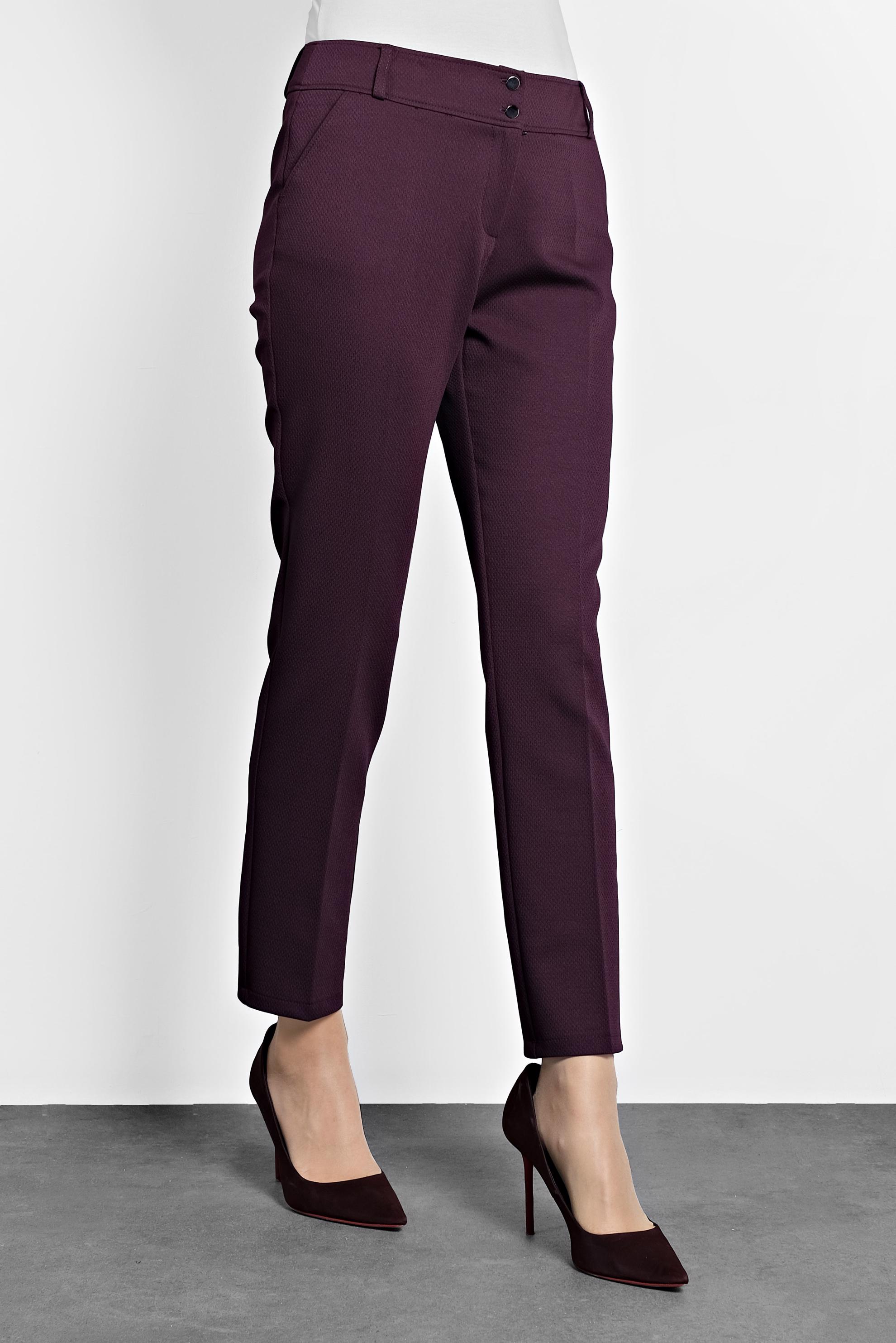 Tesettür giyim MÜRDÜM DÜĞMELİ DAR PAÇA PANTOLON 70022 