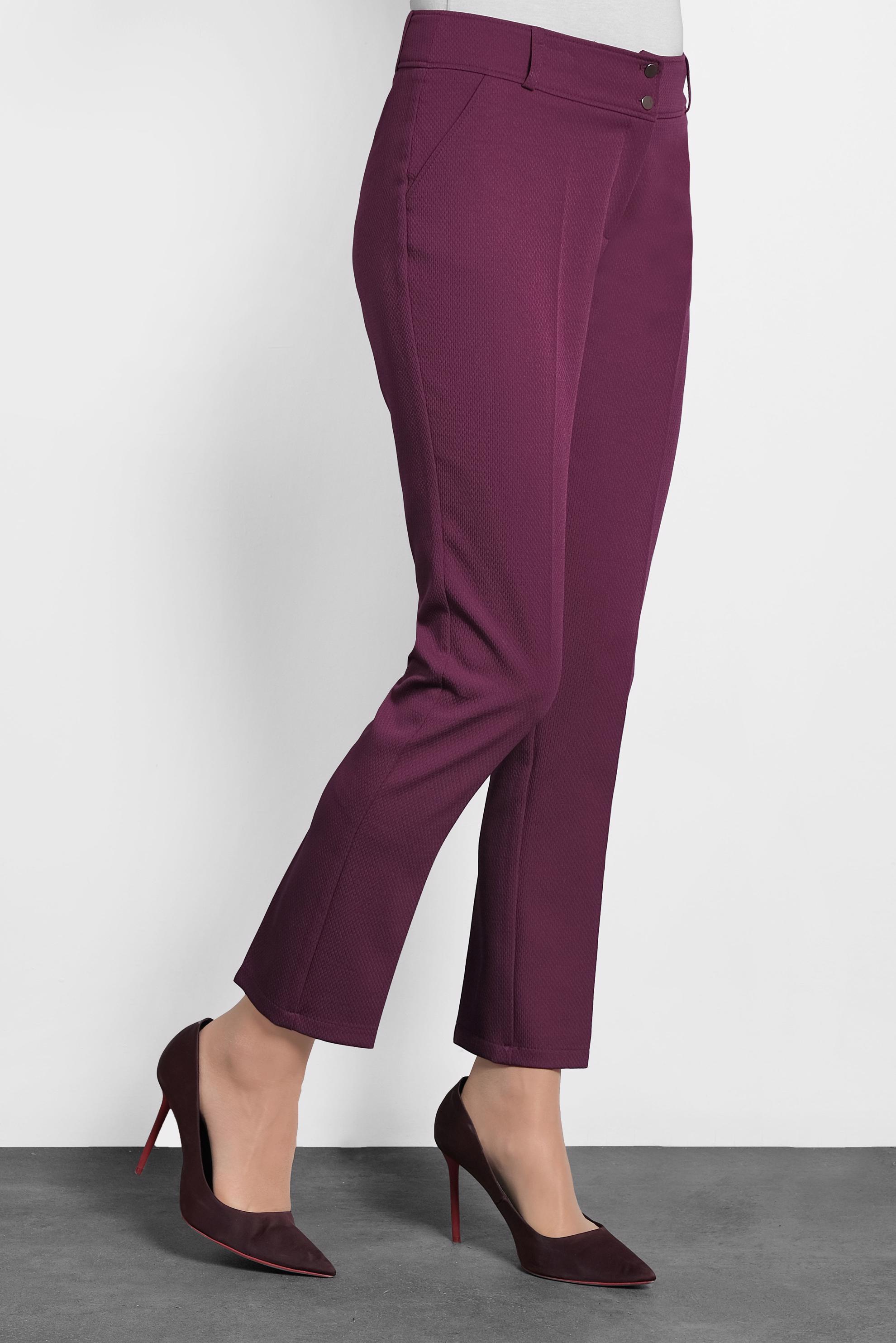 Tesettür giyim MOR DÜĞMELİ DAR PAÇA PANTOLON 70022 