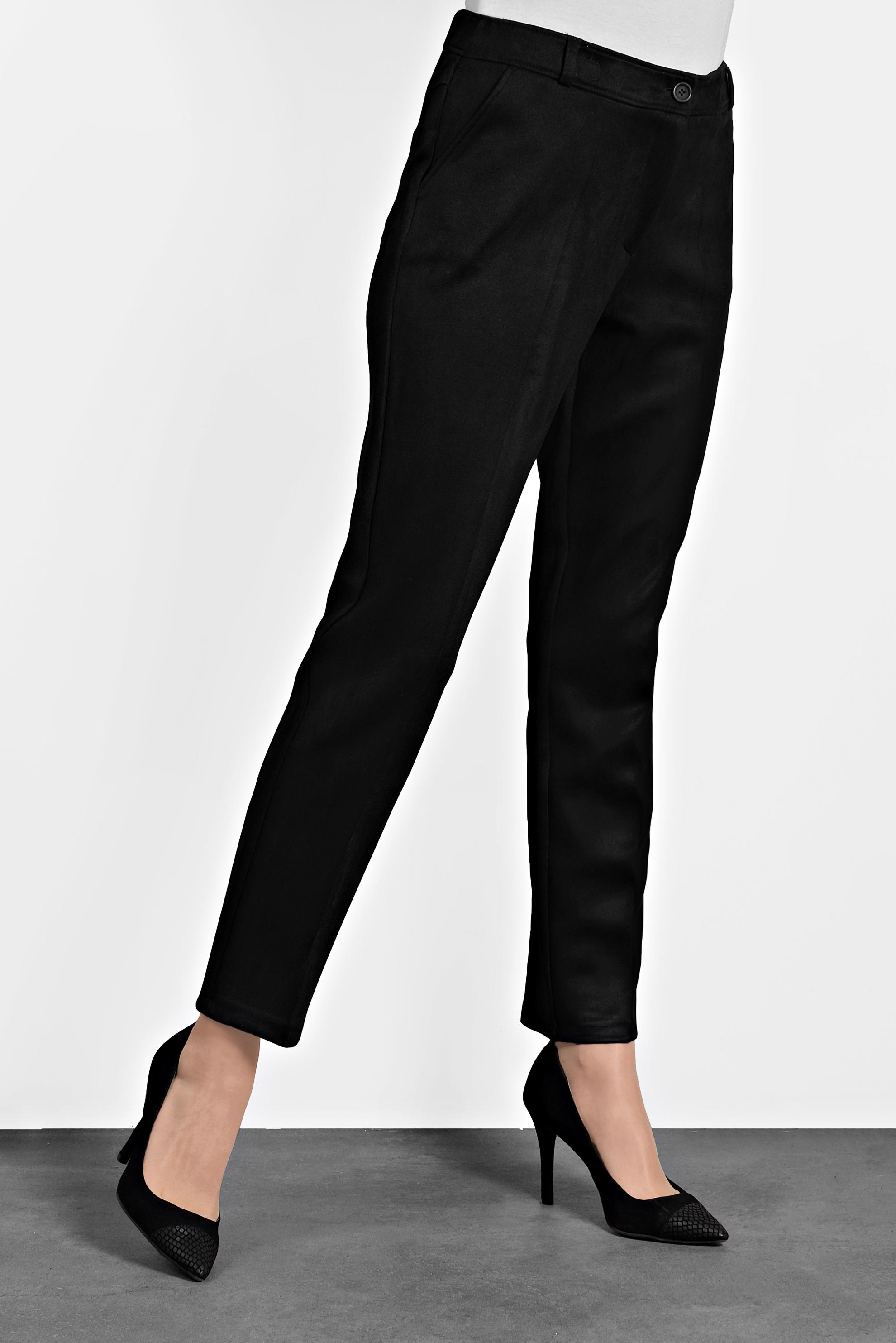 Tesettür giyim SİYAH YÜKSEK BEL SÜET PANTOLON 70032