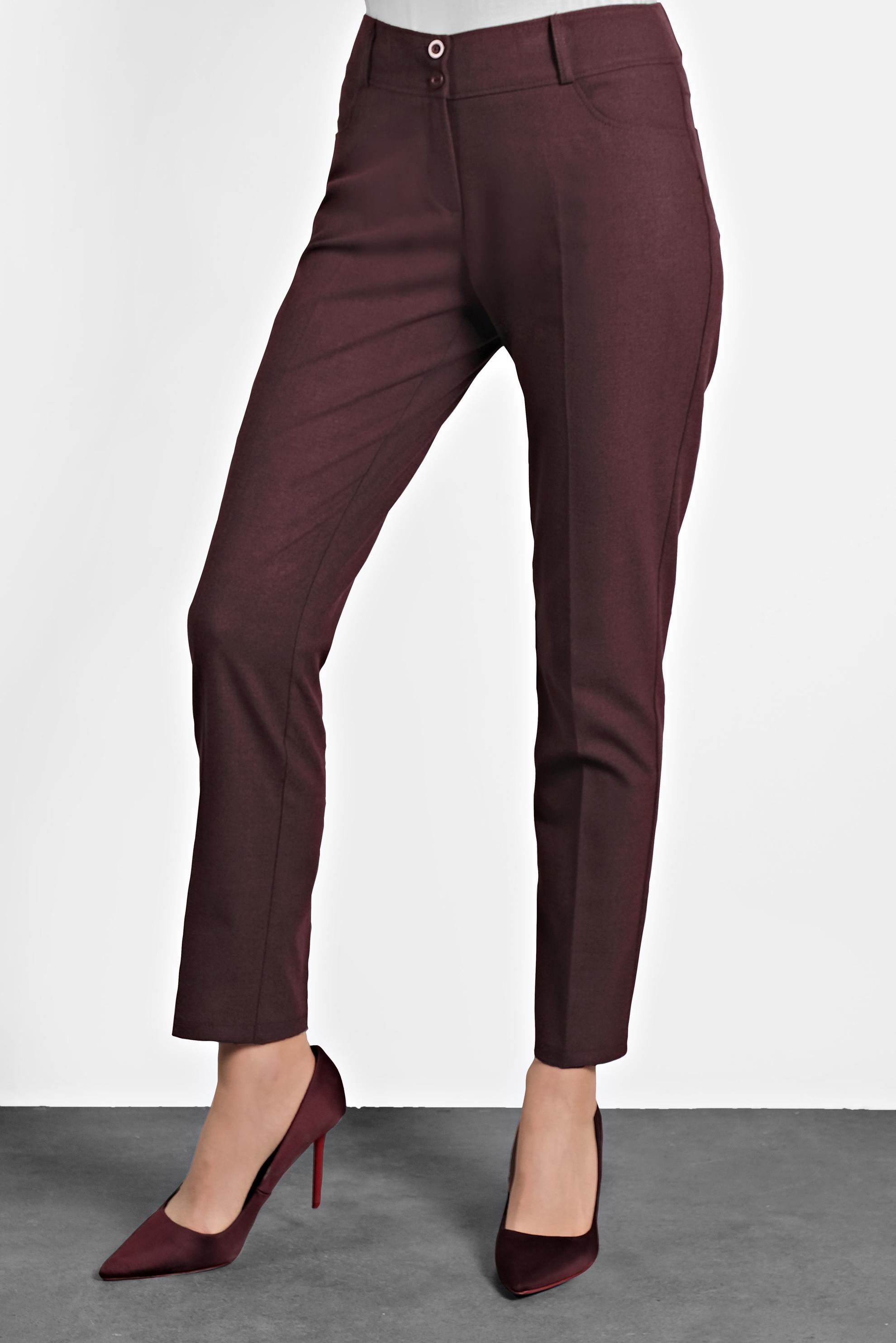 Tesettür giyim BORDO YÜKSEL BEL PANTOLON 70034