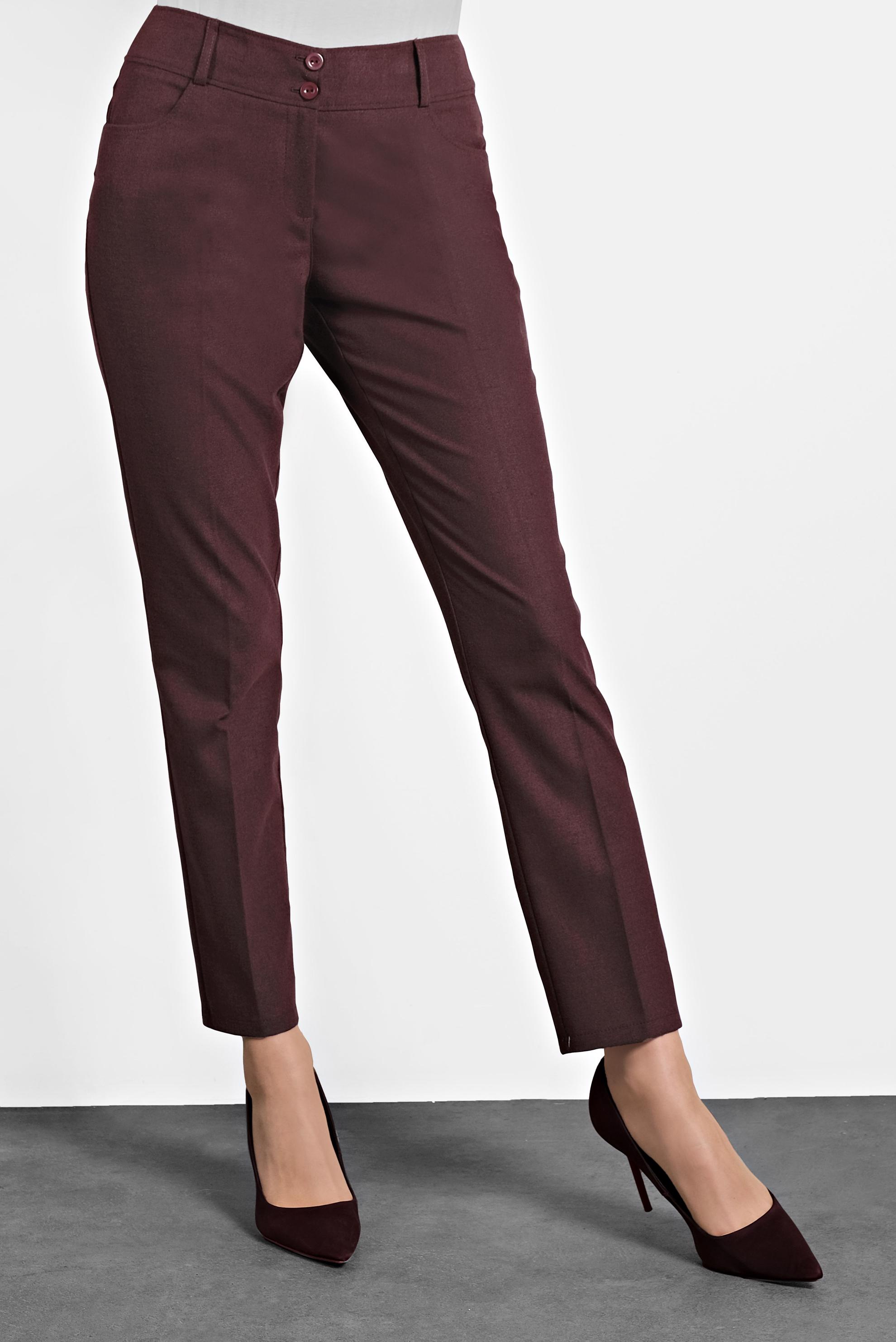 Tesettür giyim BORDO YÜKSEL BEL PANTOLON 70034