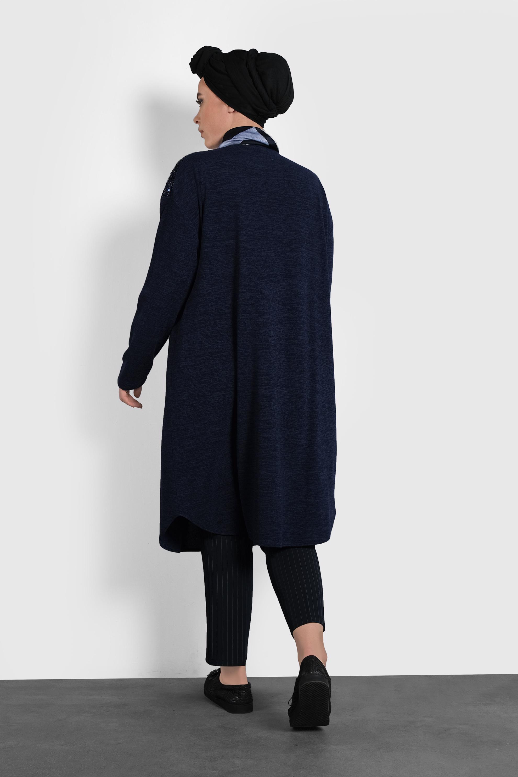 Hijab clothing NAVY BLUE STRIPPED PANTS 70036