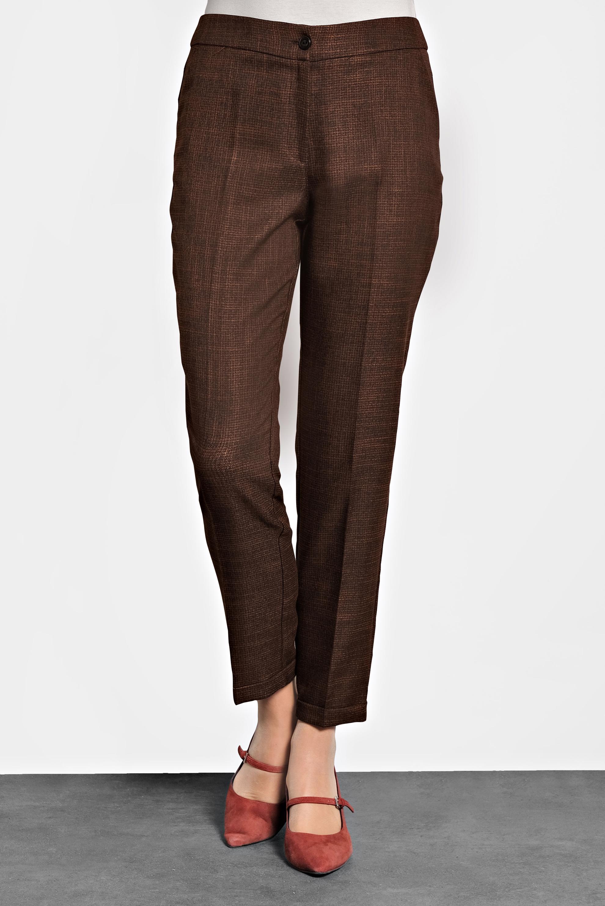 Tesettür giyim TURUNCU ARA BEL BORU PAÇA PANTOLON 70011-1