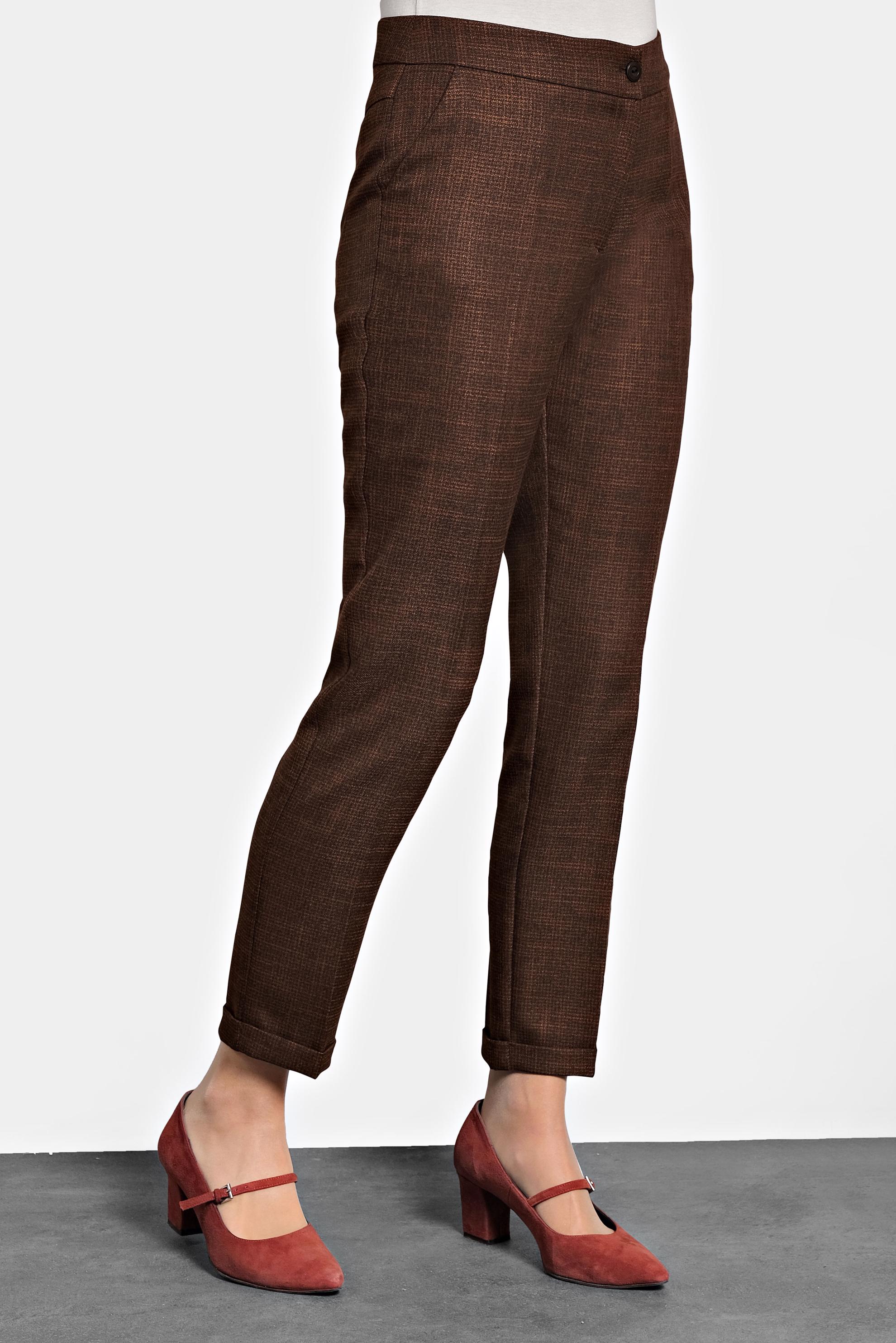 Tesettür giyim TURUNCU ARA BEL BORU PAÇA PANTOLON 70011-1