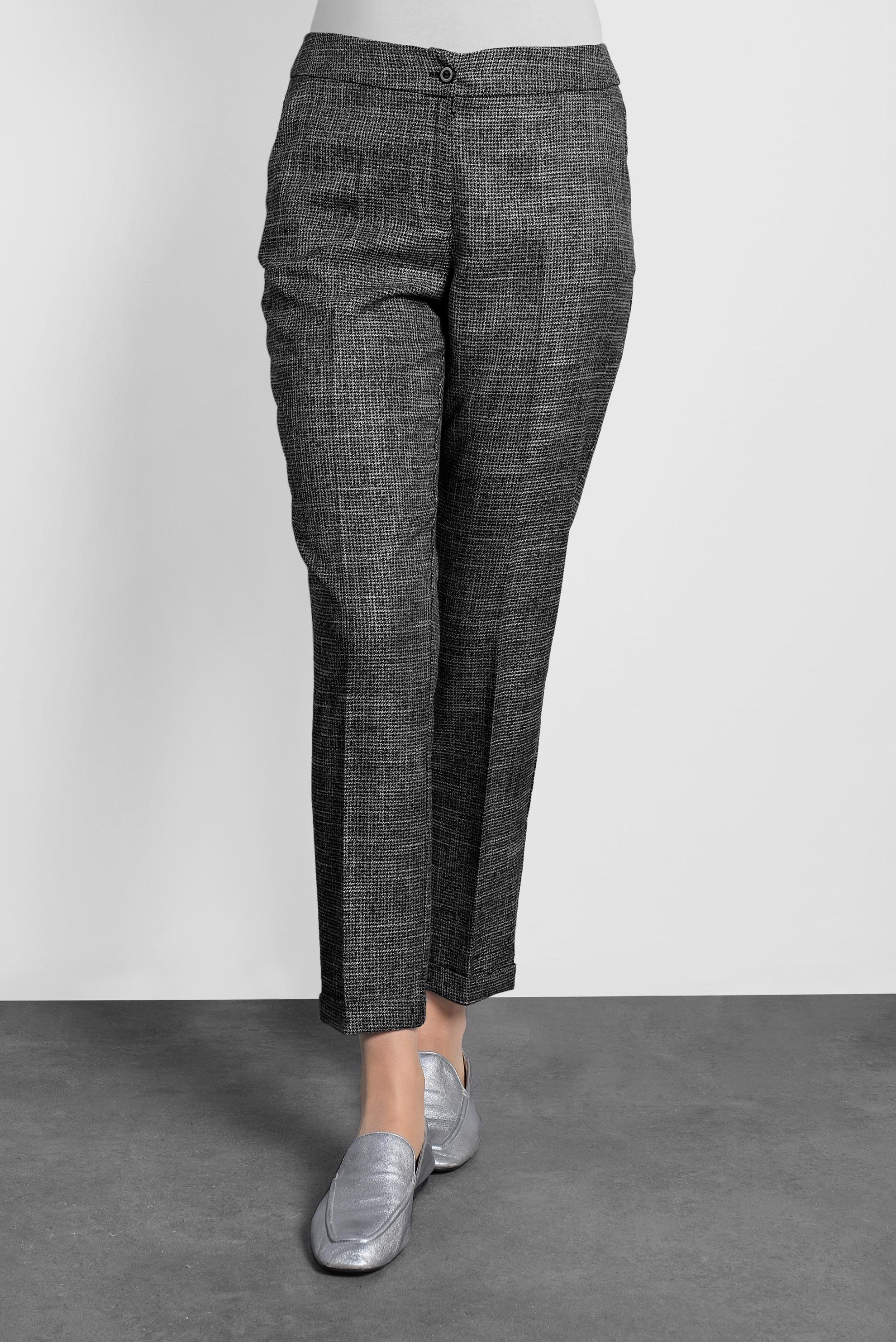 Tesettür giyim SİYAH ARA BEL BORU PAÇA PANTOLON 70011-1