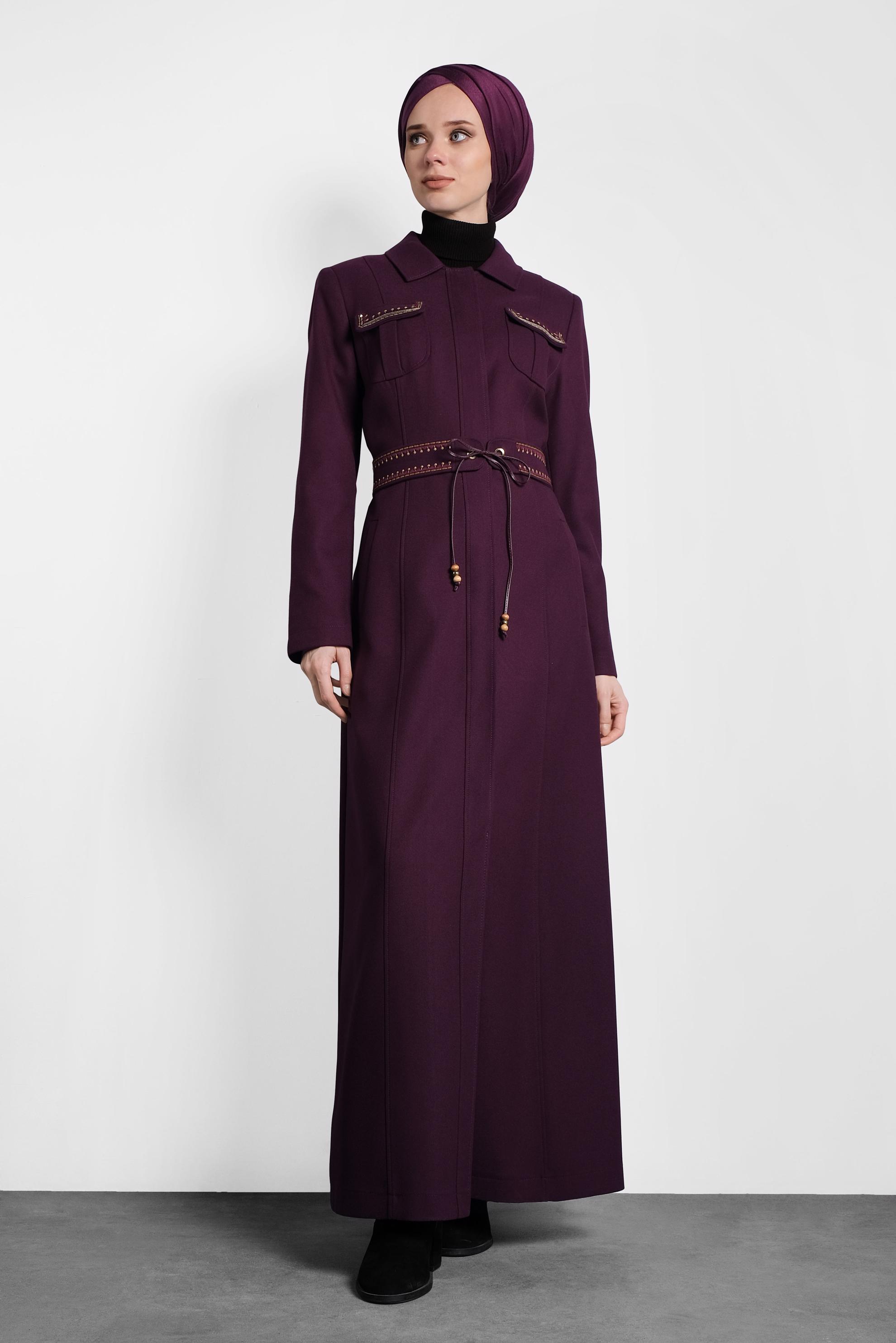 Hijab clothing DAMSON EMBROIDERED TOPCOAT 10010 