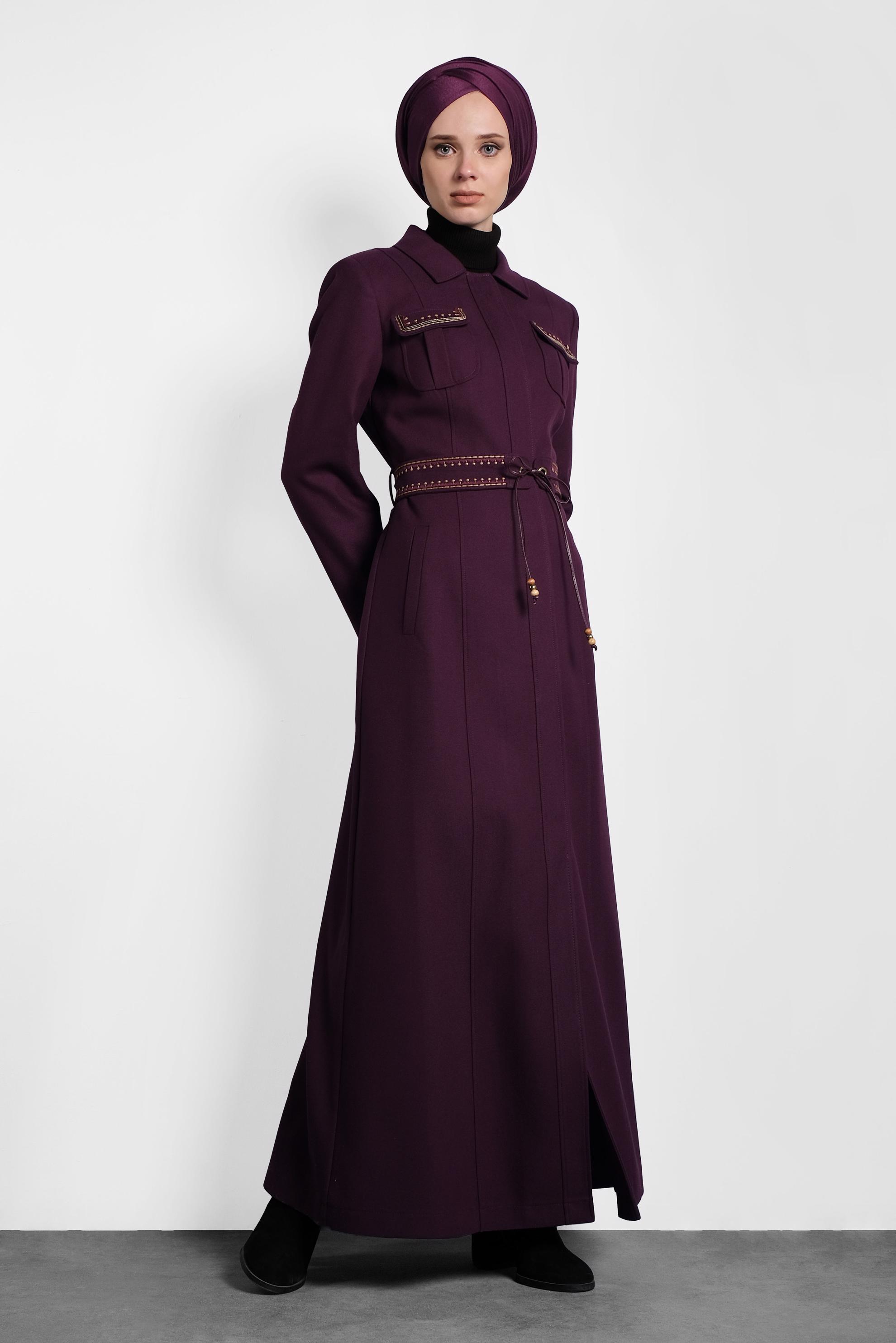 Hijab clothing DAMSON EMBROIDERED TOPCOAT 10010 