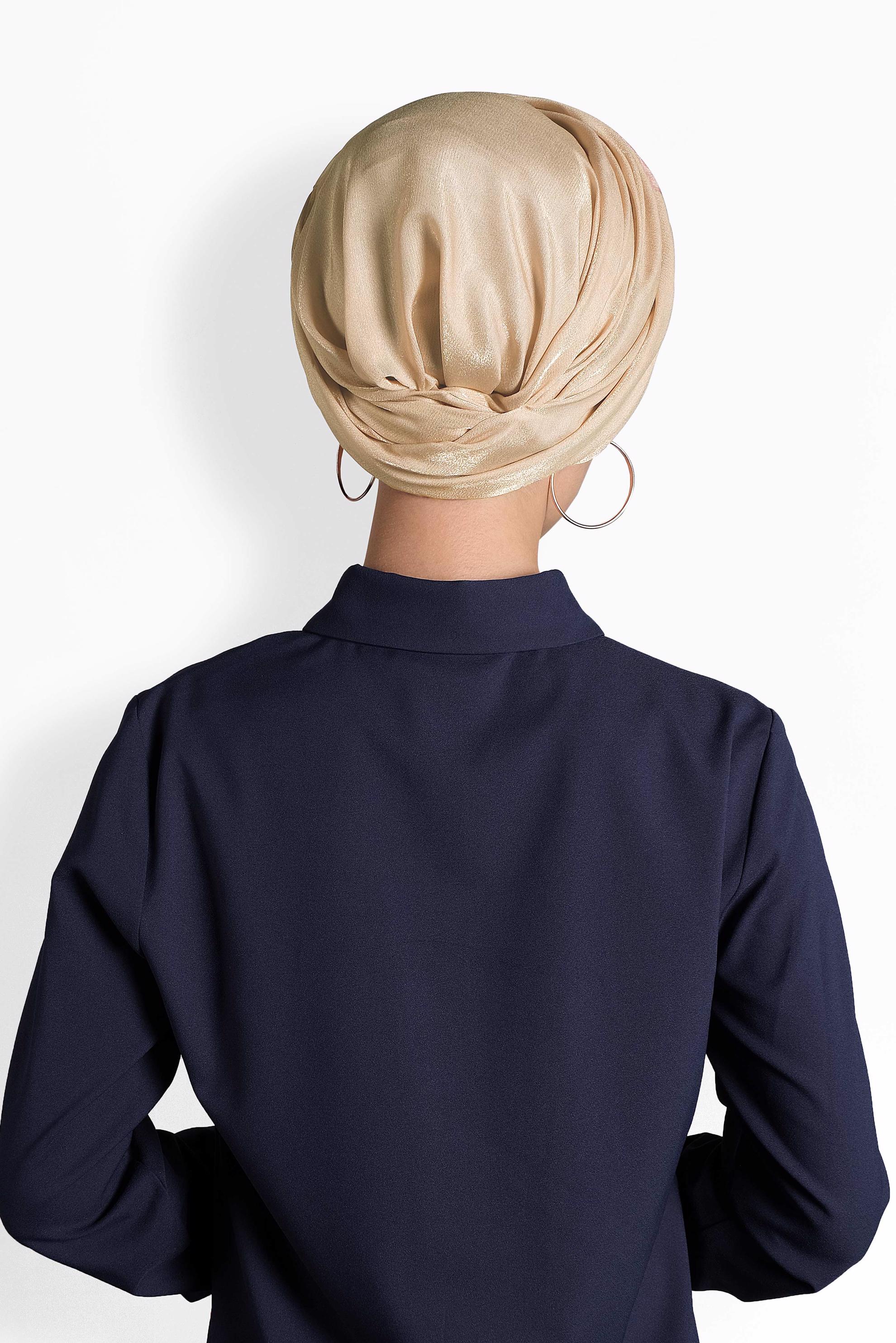 Tesettür giyim PUDRA ALVİNA TÜLLÜ TAŞLI ŞAL 8000 