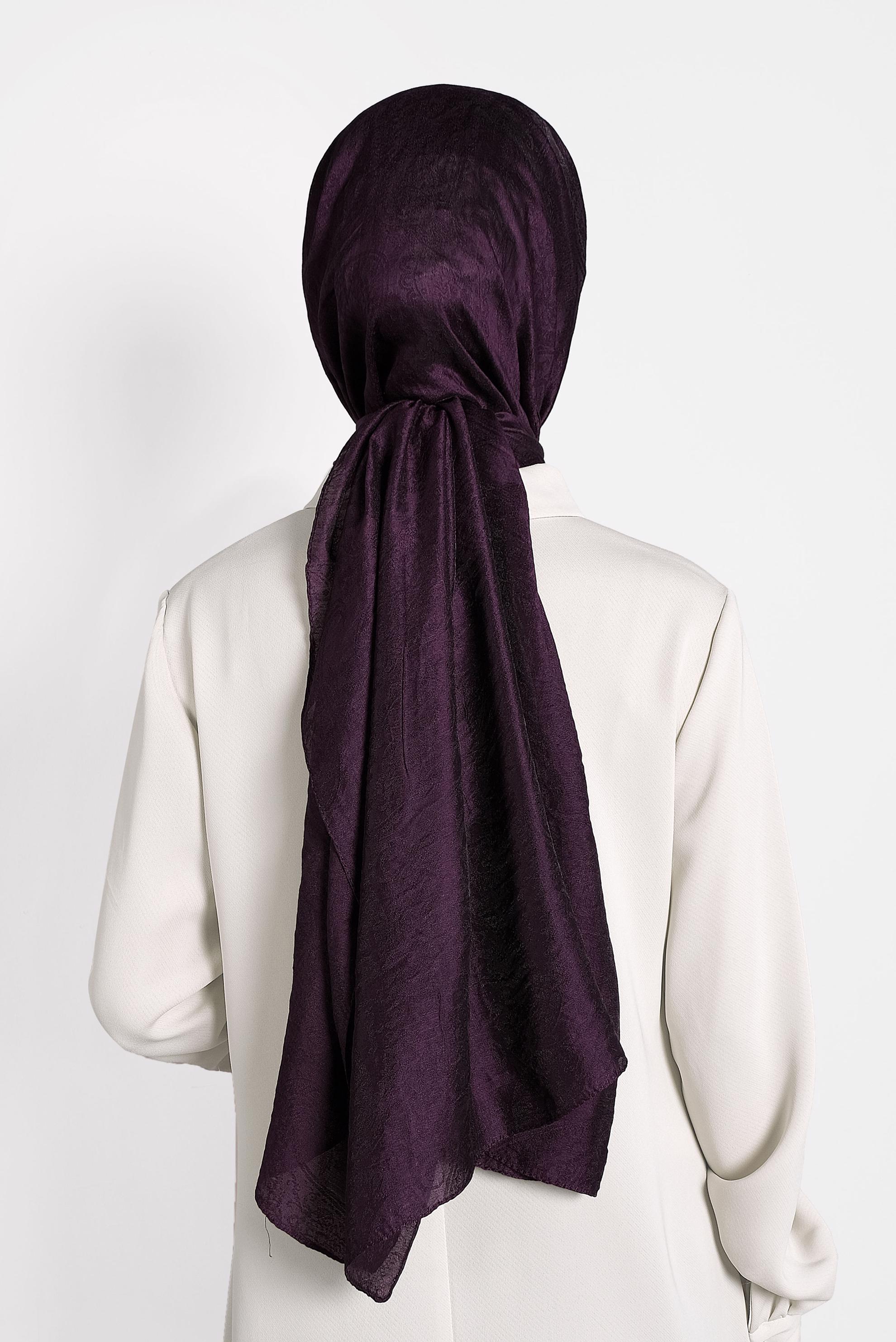 Tesettür giyim MÜRDÜM ALVİNA JAKARLI MİLANO ŞAL 8002  