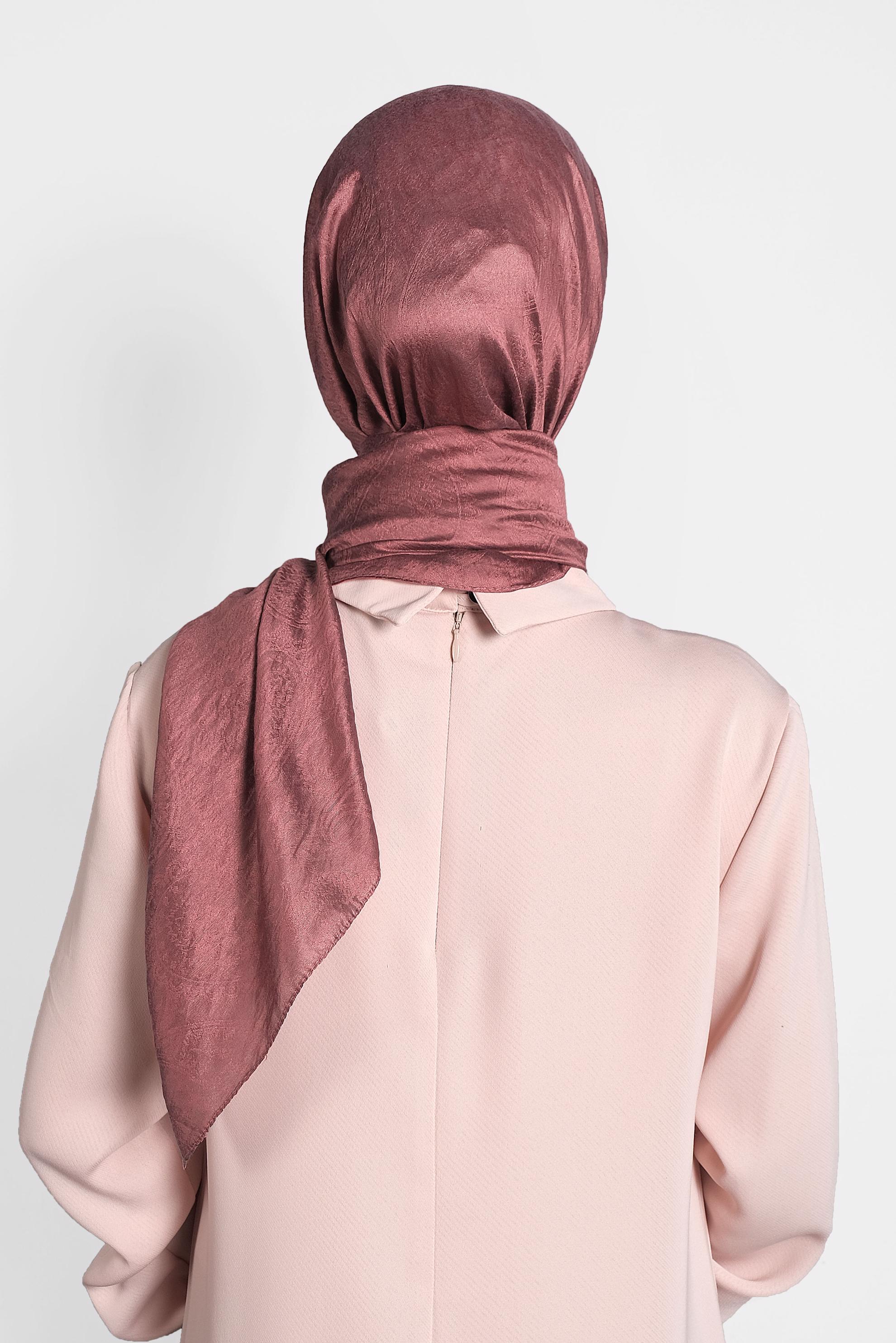 Tesettür giyim TABA ALVİNA JAKARLI MİLANO ŞAL 8002  