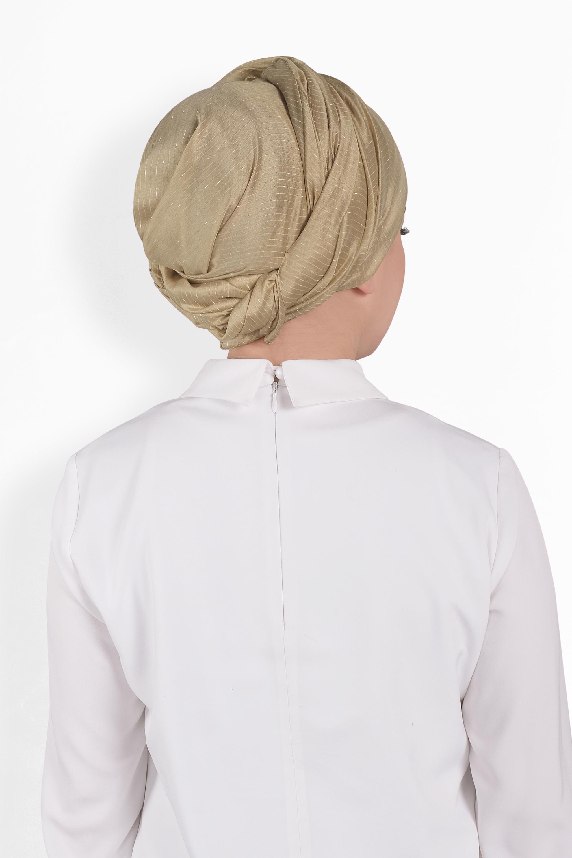 Tesettür giyim ALTIN ALVİNA NOPE ŞAL 8010 