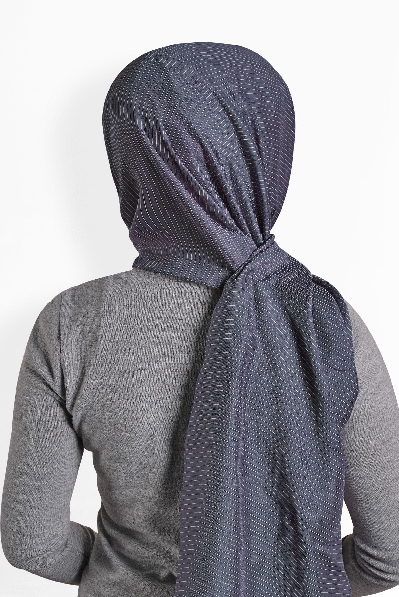 Tesettür giyim GRİ ALVİNA NOPE ŞAL 8010 