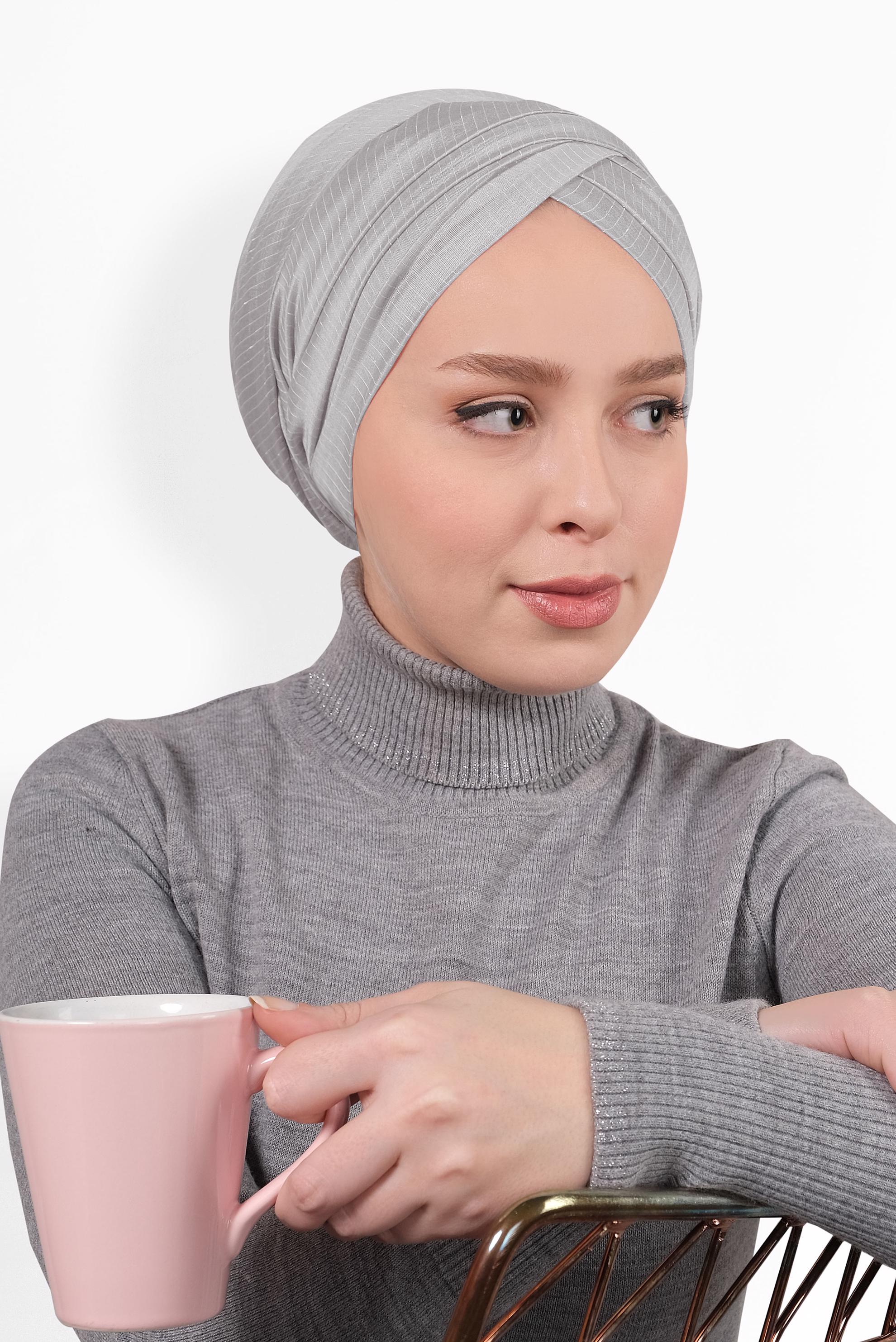 Tesettür giyim BEJ ALVİNA NOPE ŞAL 8010 