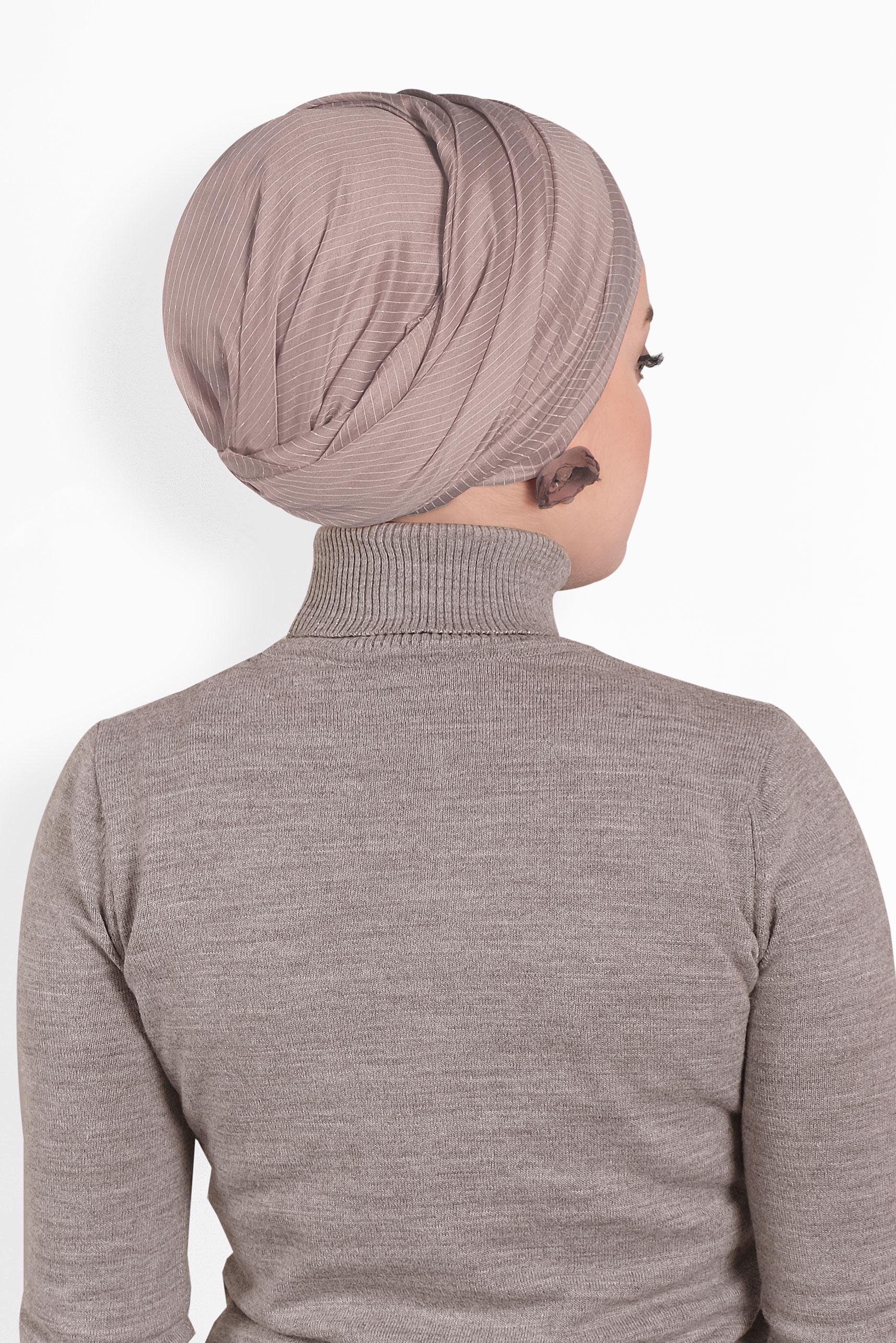 Tesettür giyim PUDRA ALVİNA NOPE ŞAL 8010 