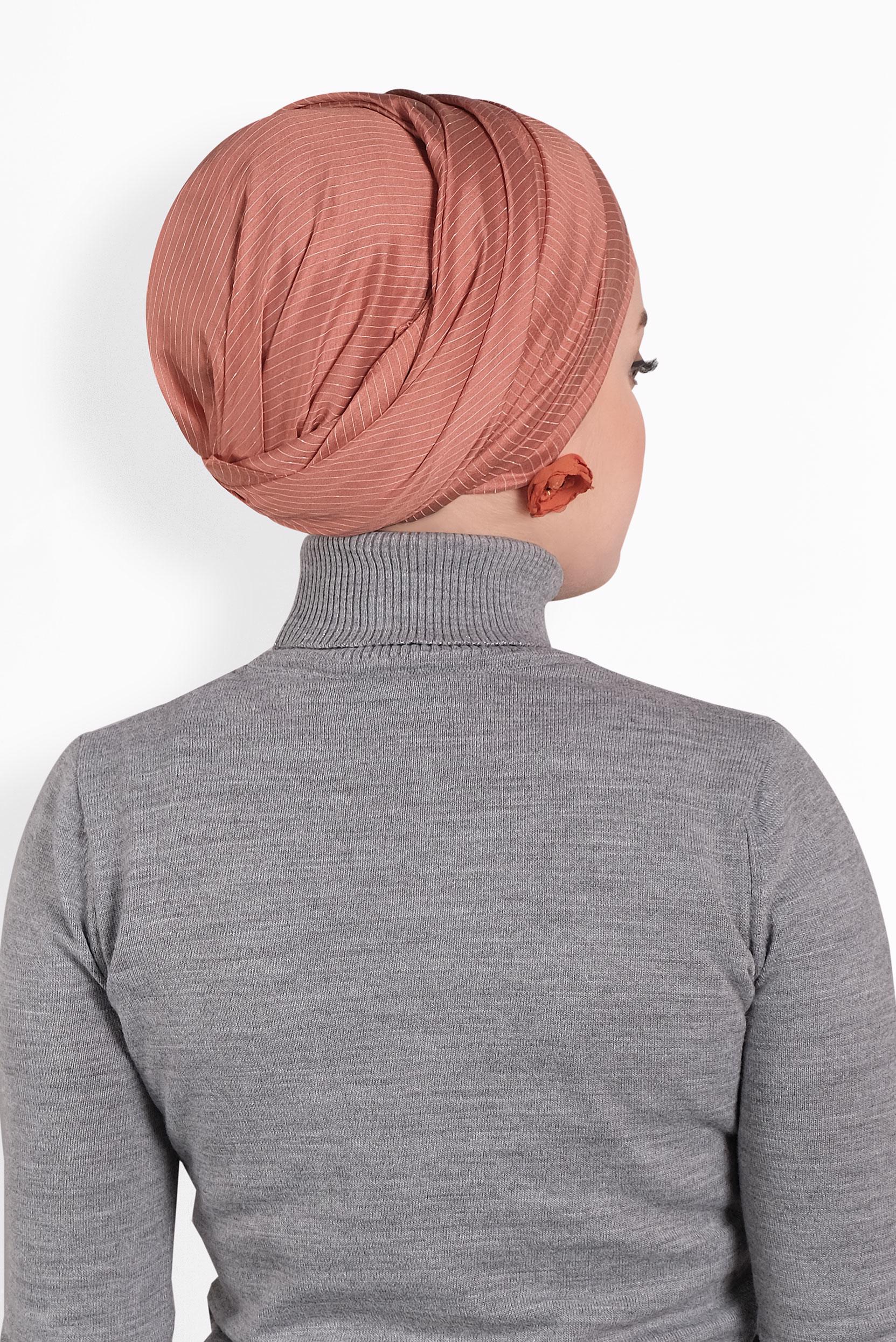 Tesettür giyim PEMBE ALVİNA NOPE ŞAL 8010 