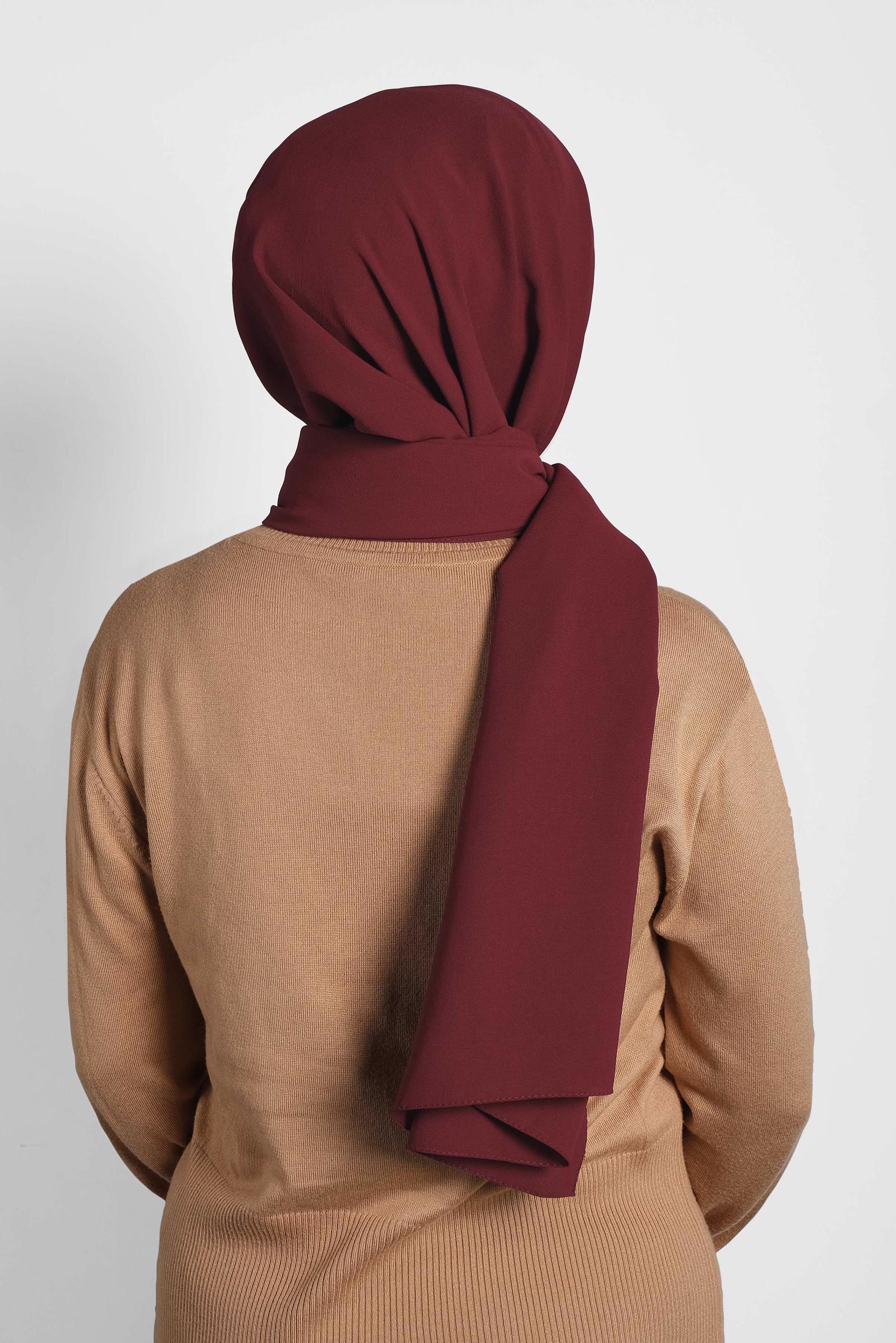 Tesettür giyim BORDO ALVİNA ARYA ŞAL 8011 