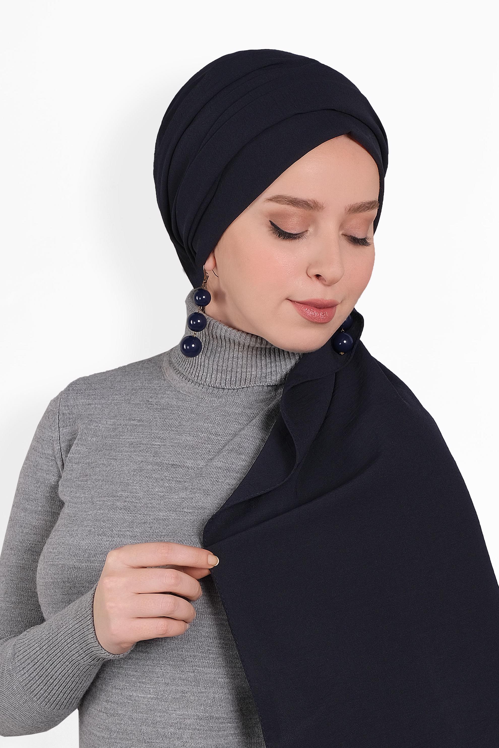 Tesettür giyim LACİVERT ALVİNA ARYA ŞAL 8011 