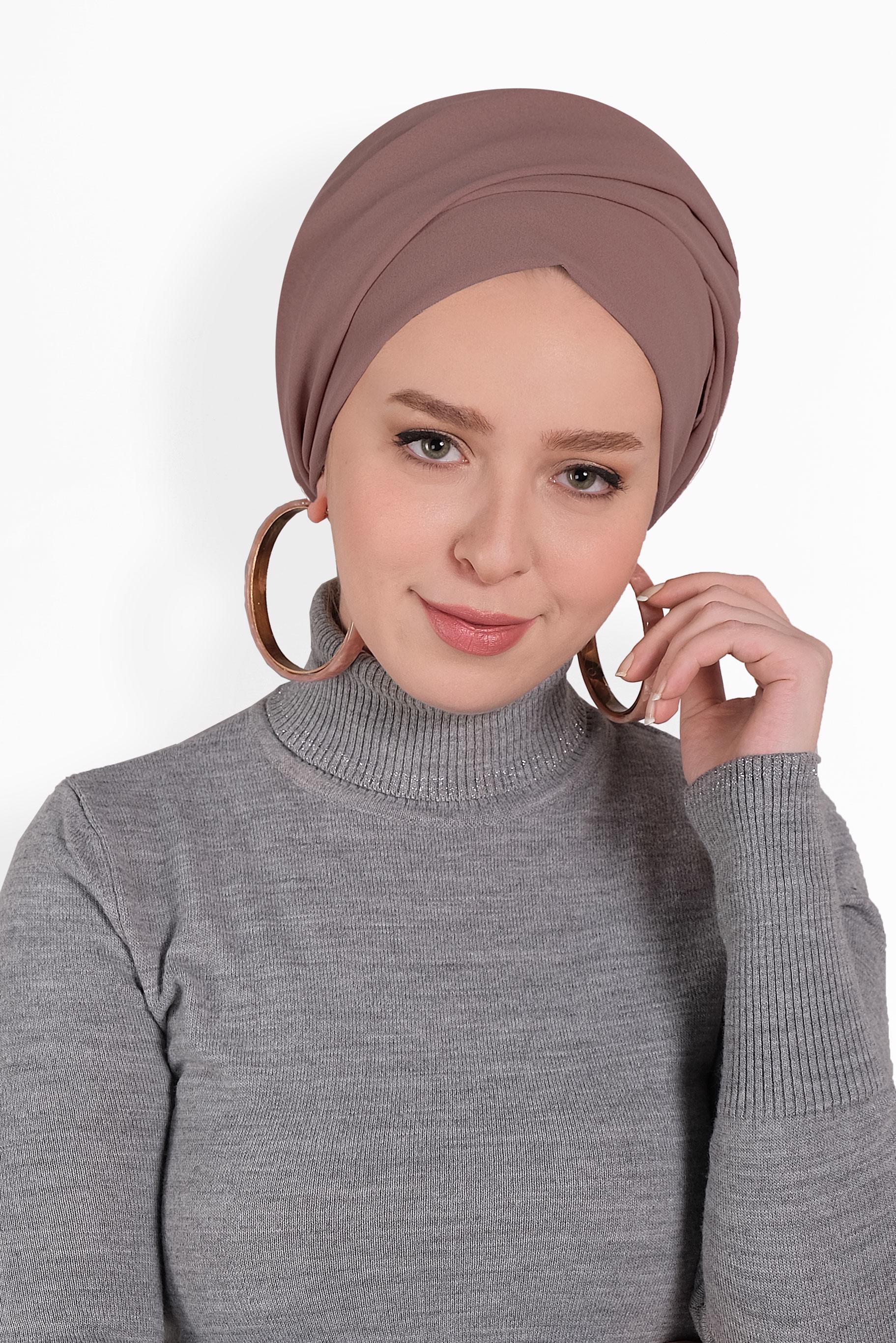 Tesettür giyim PUDRA ALVİNA ARYA ŞAL 8011 