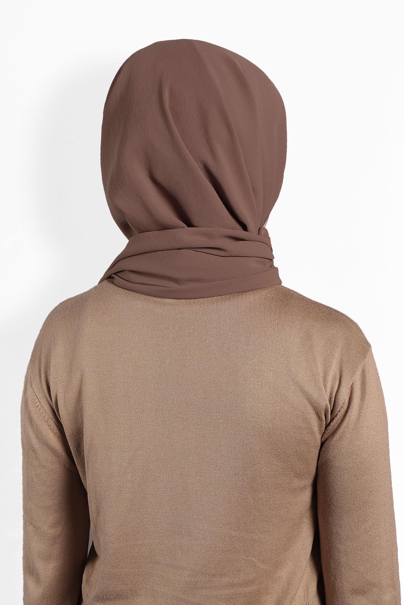 Tesettür giyim KAHVE ALVİNA ARYA ŞAL 8011 