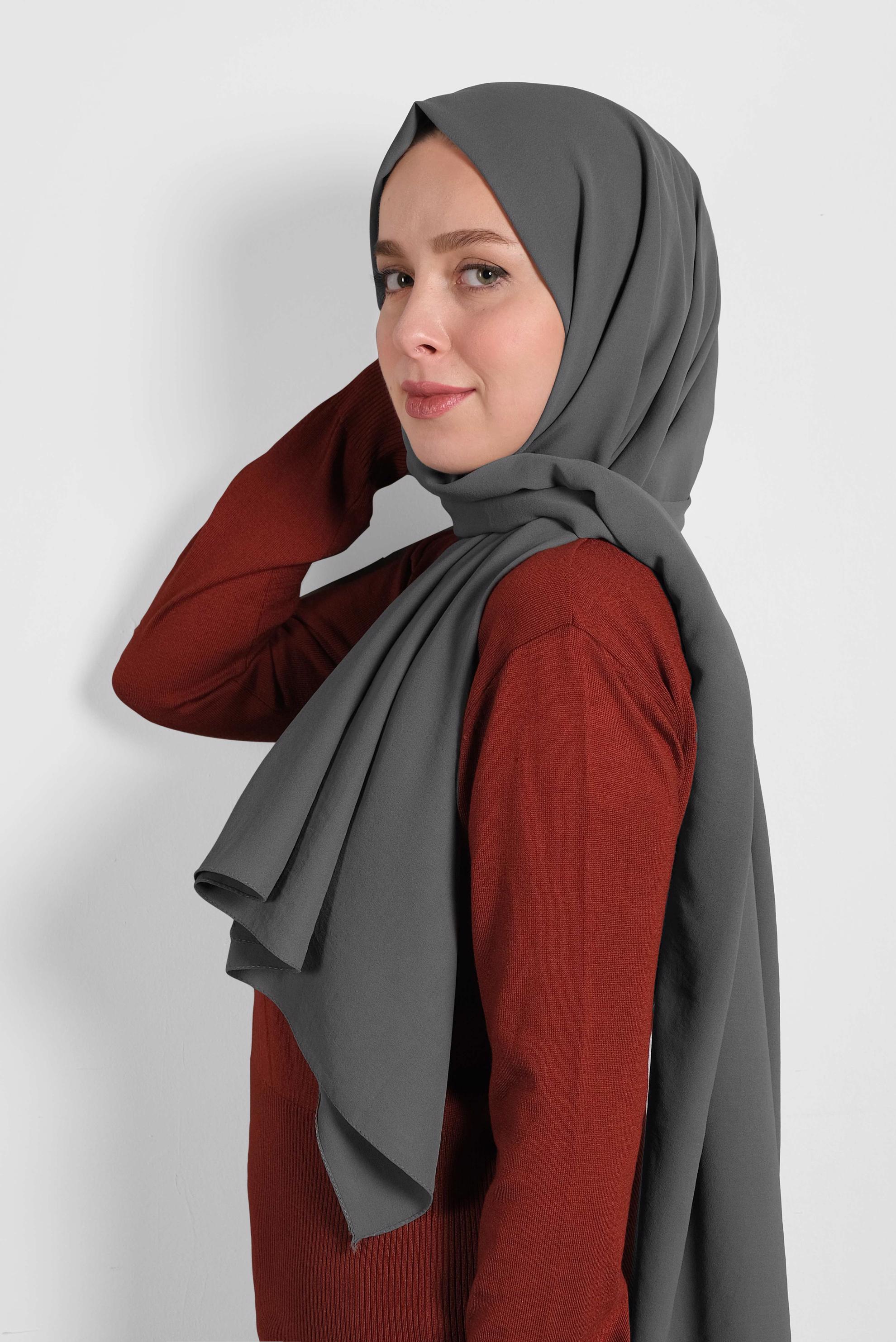 Tesettür giyim GRİ ALVİNA ARYA ŞAL 8011 
