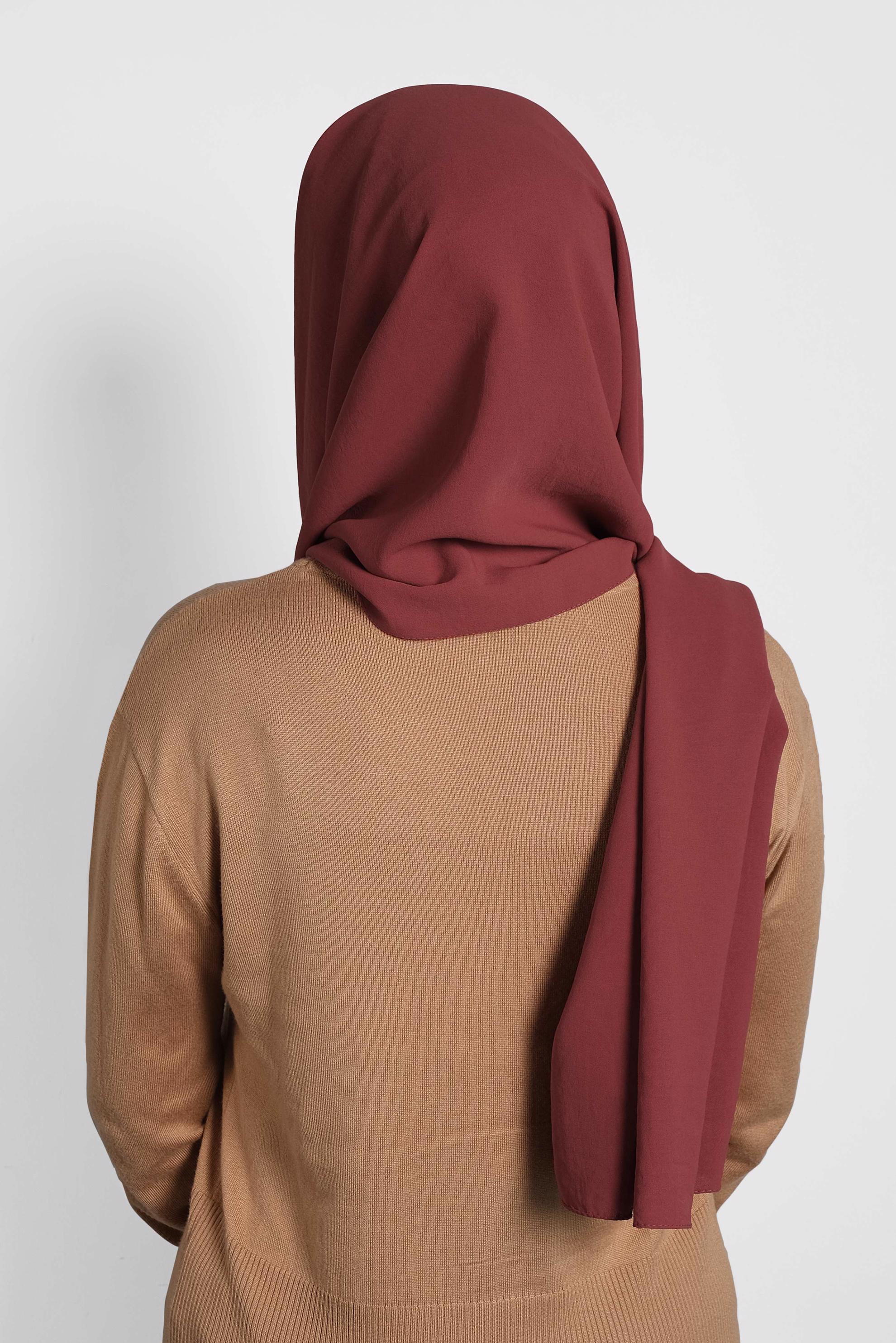 Tesettür giyim BORDO ALVİNA ARYA ŞAL 8011 