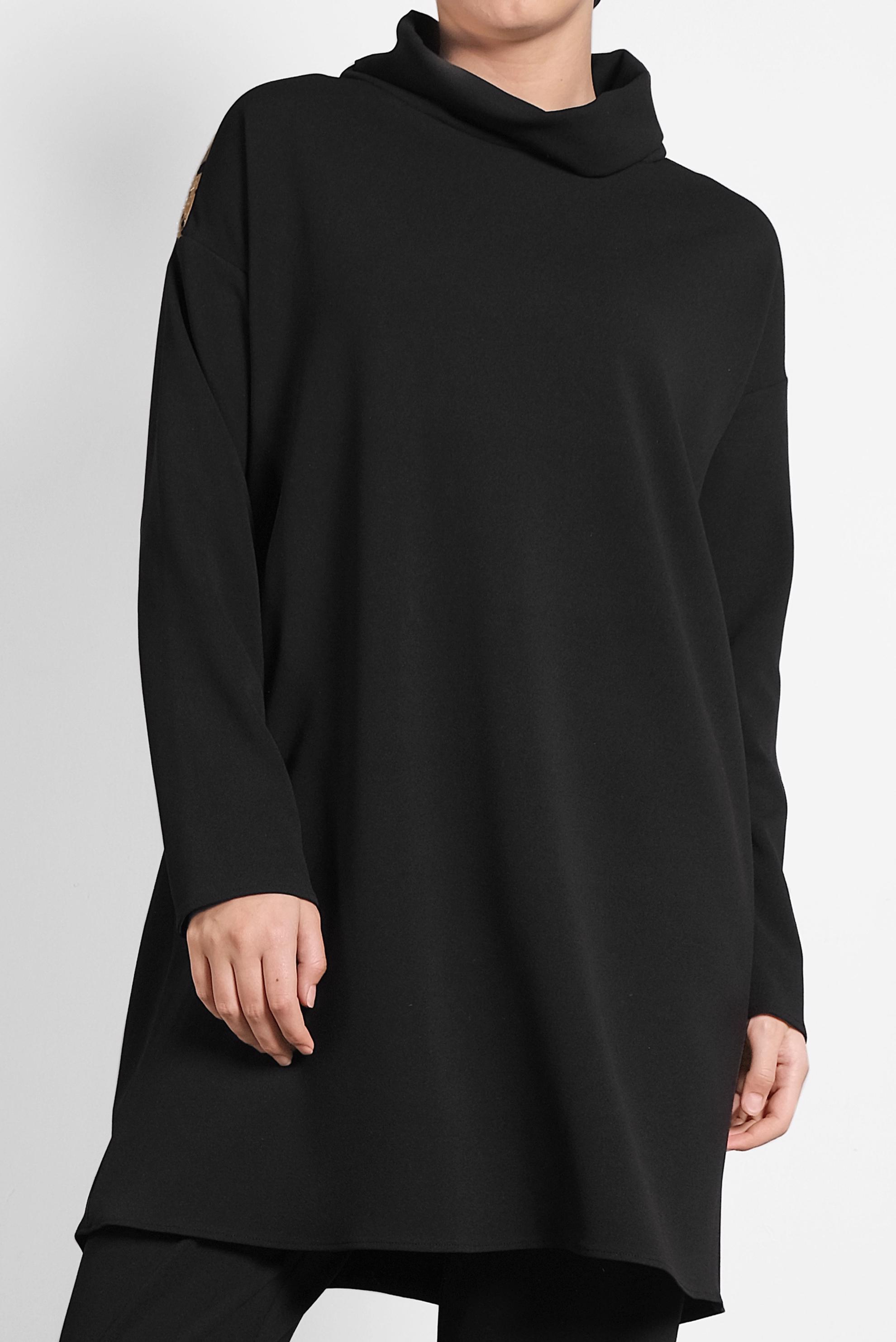 Hijab clothing BLACK ANIMAL PRINT SUIT 40267 