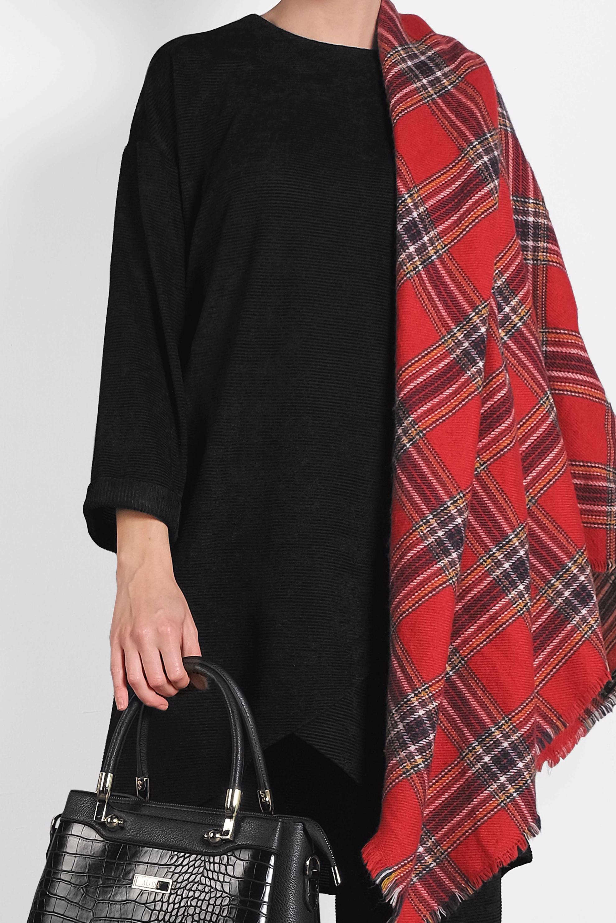 Tesettür giyim SİYAH FİTİLLİ KADİFE PANTOLONLU TAKIM 40268