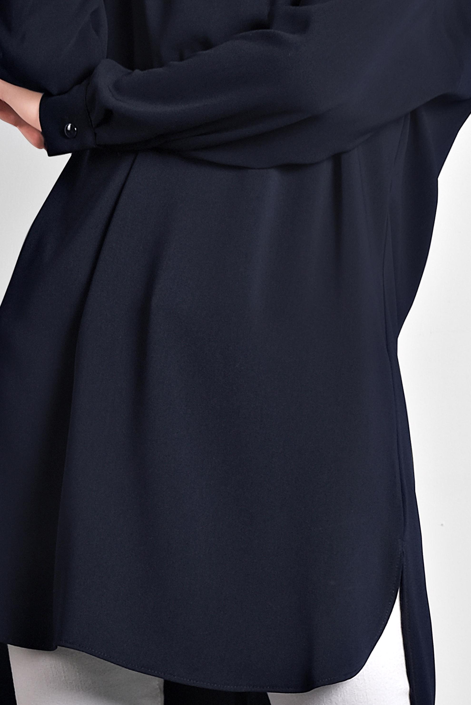 Tesettür giyim LACİVERT ASİMETRİK KESİM TUNİK 40168