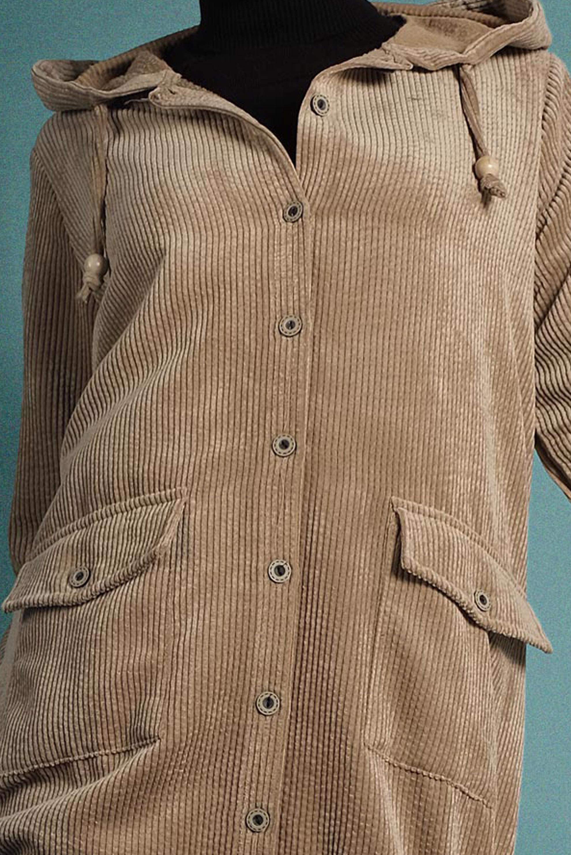 Hijab clothing TABA CORDUROY TRENCH-COAT 4032