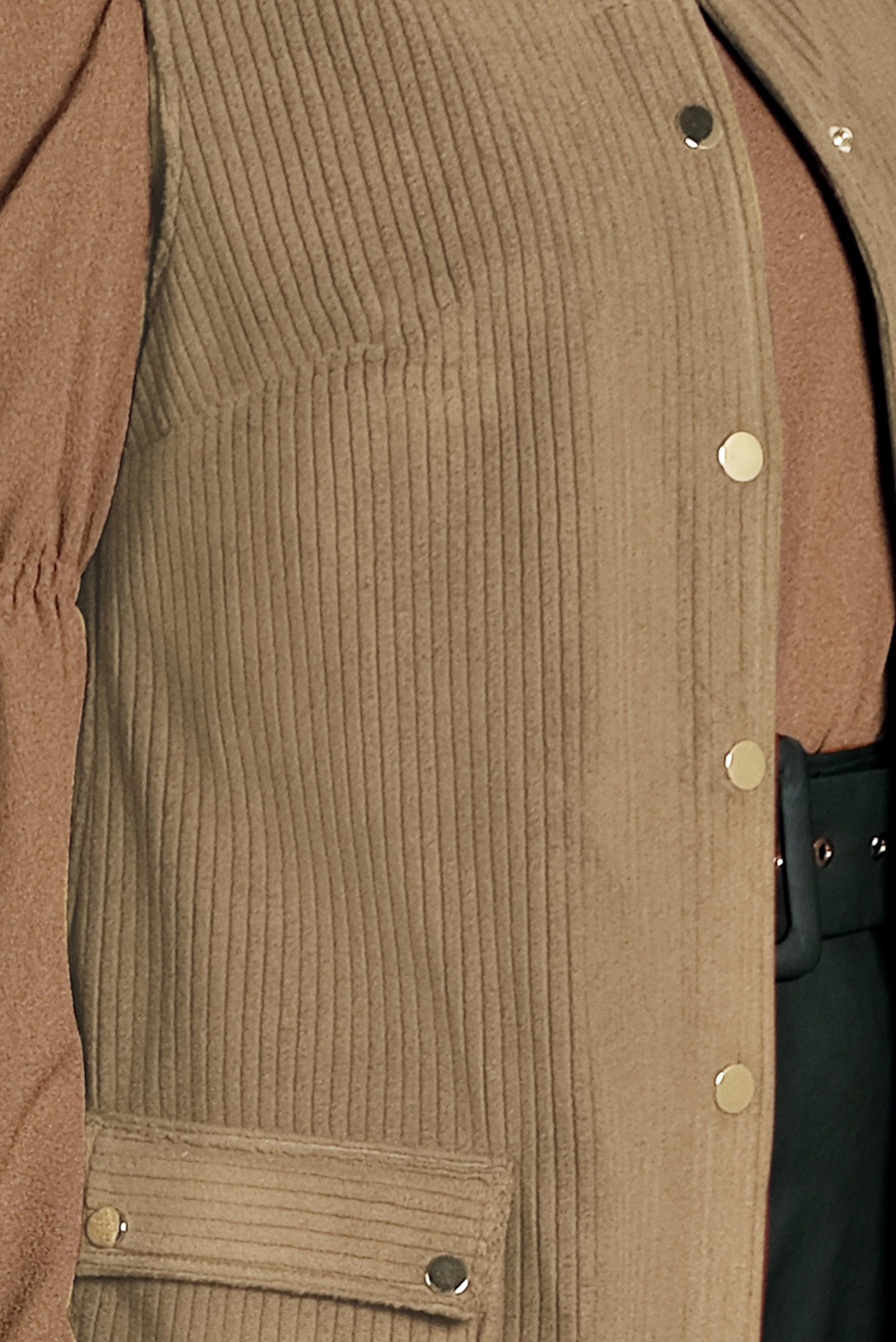 Hijab clothing BROWN CORDUROY VEST 40352 