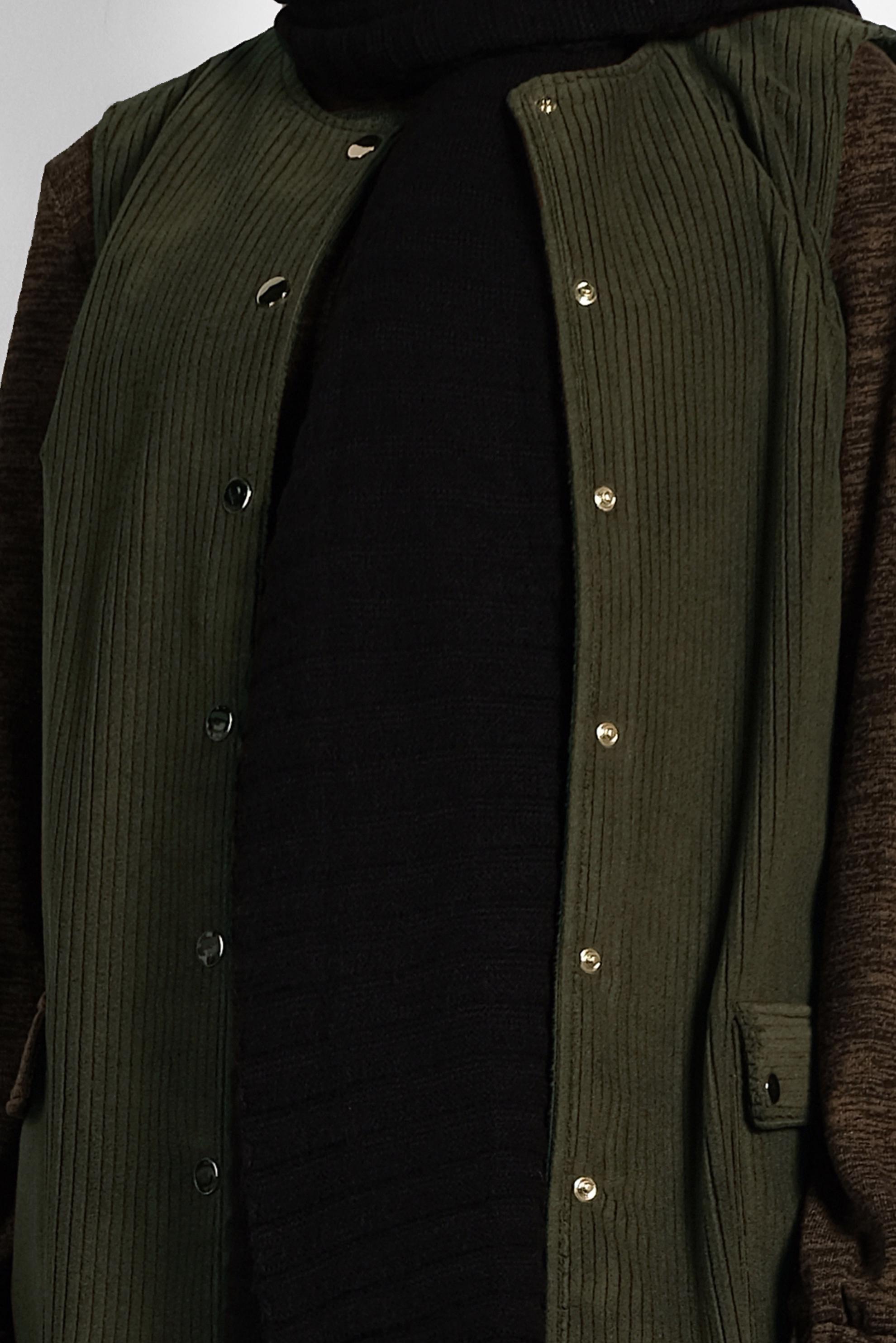 Hijab clothing KHAKI CORDUROY VEST 40352 