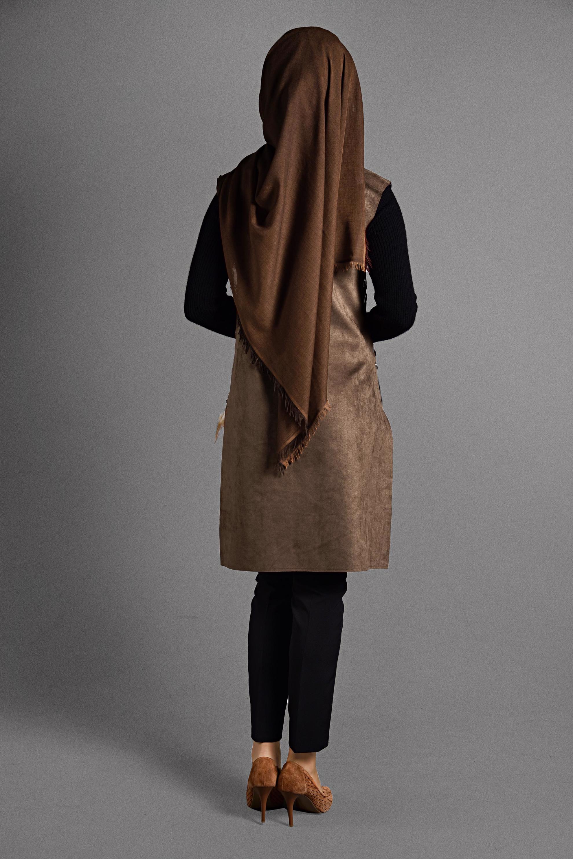 Hijab clothing TABA GROMMET DETAILED VEST 4037 