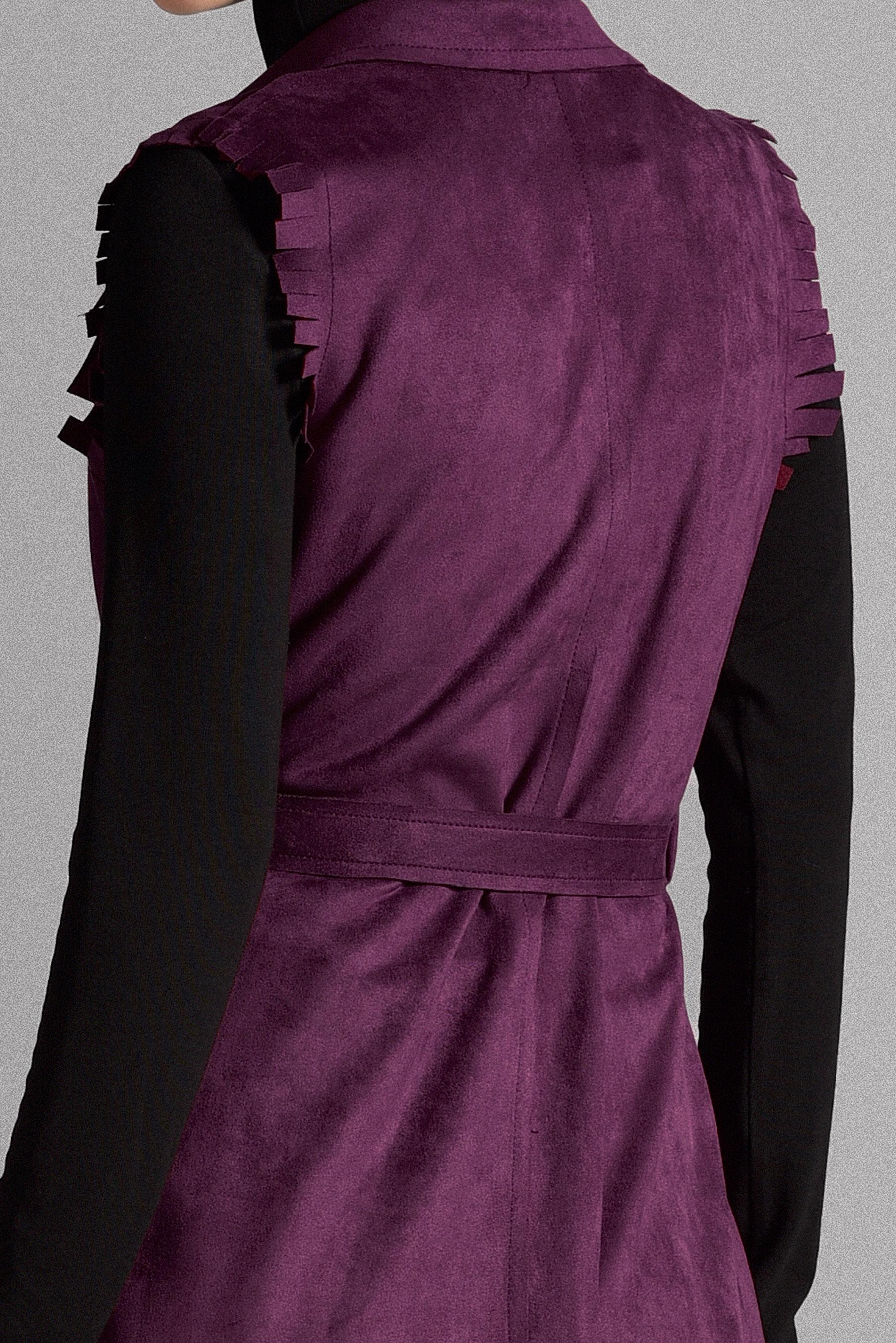 Hijab clothing DAMSON BELTED SUEDE VEST 4038 