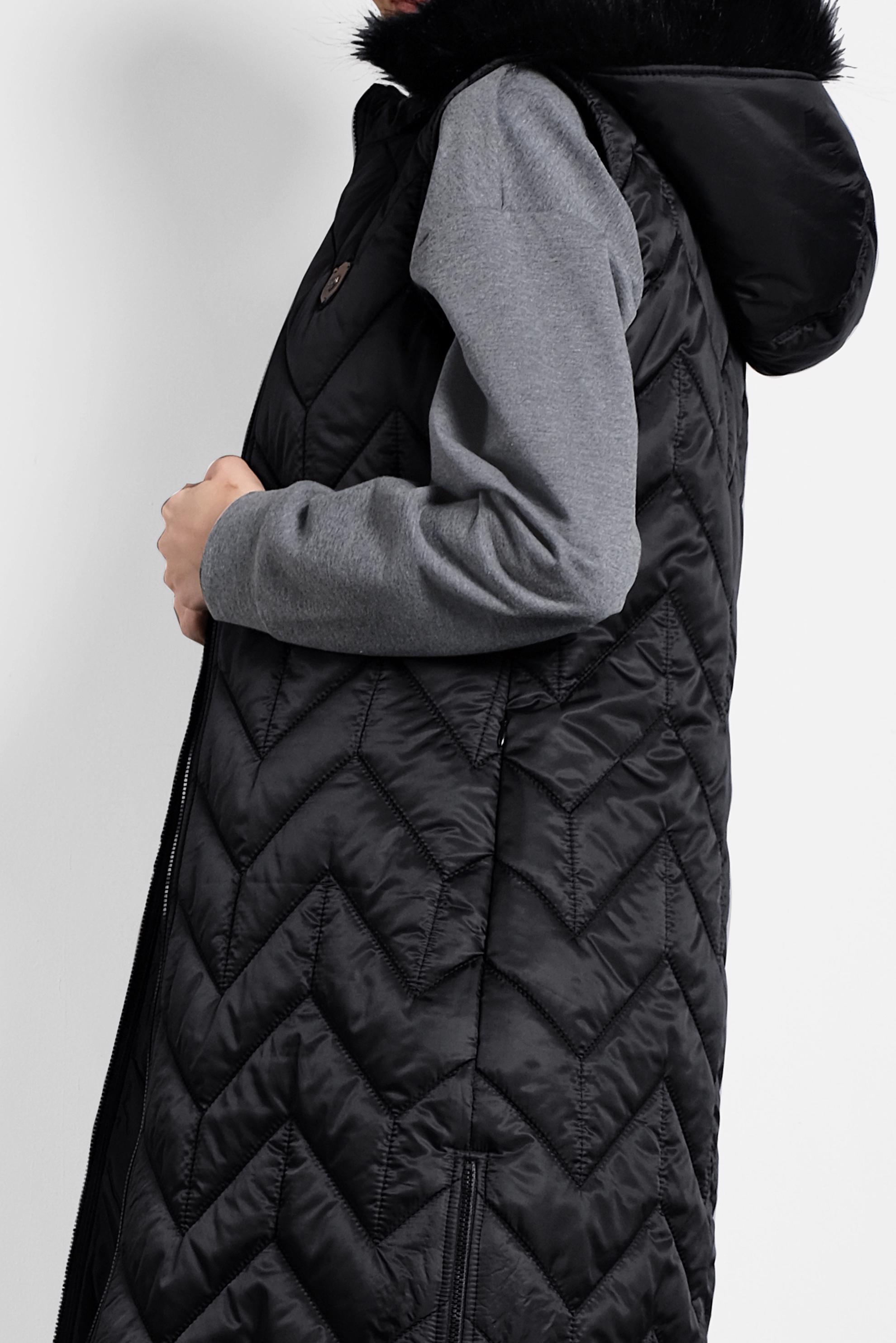 Tesettür giyim SİYAH ŞİŞME KAPİTONE YELEK 90053