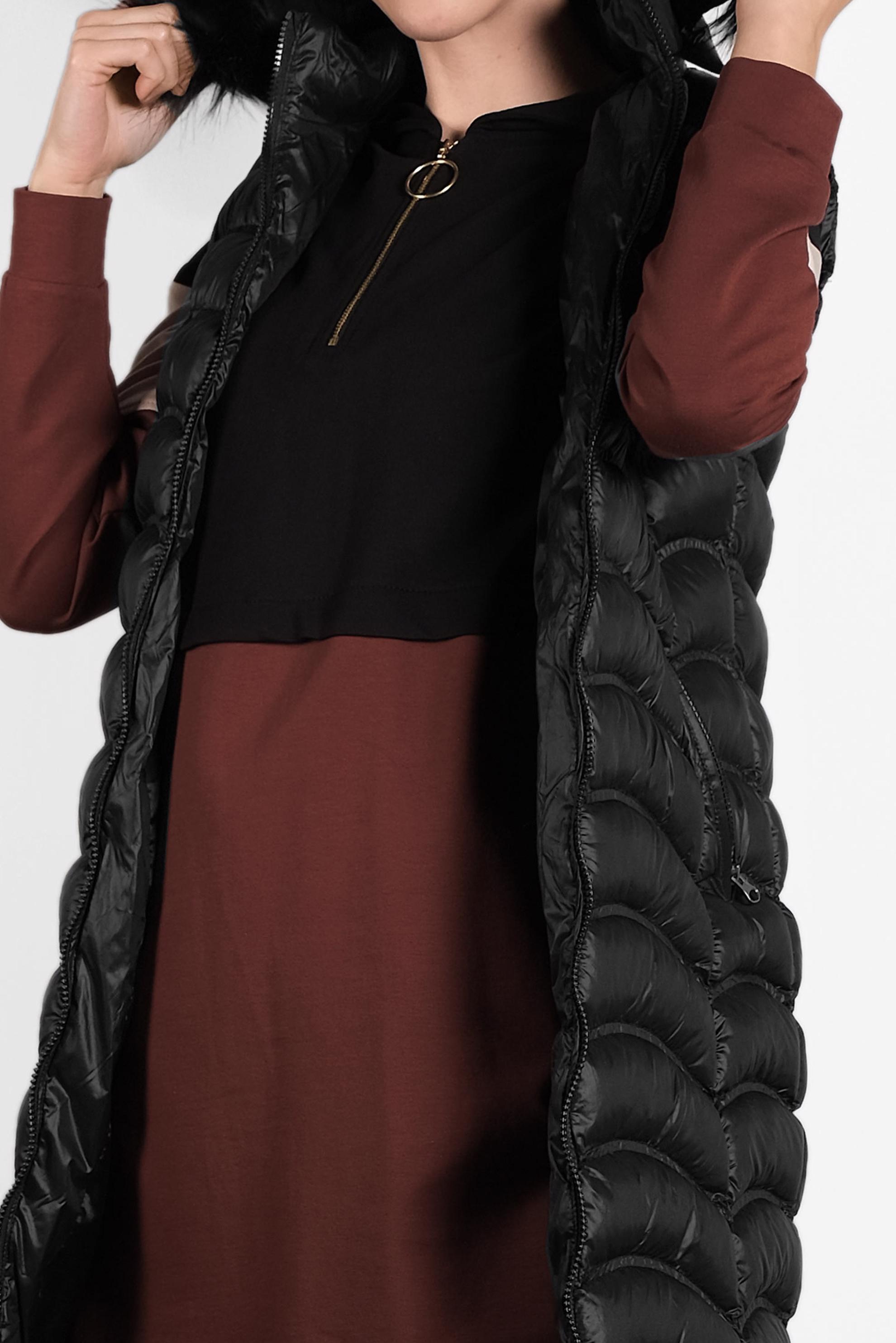 Vêtements hijab NOIR DOUDOUNE À CAPUCHE 90099