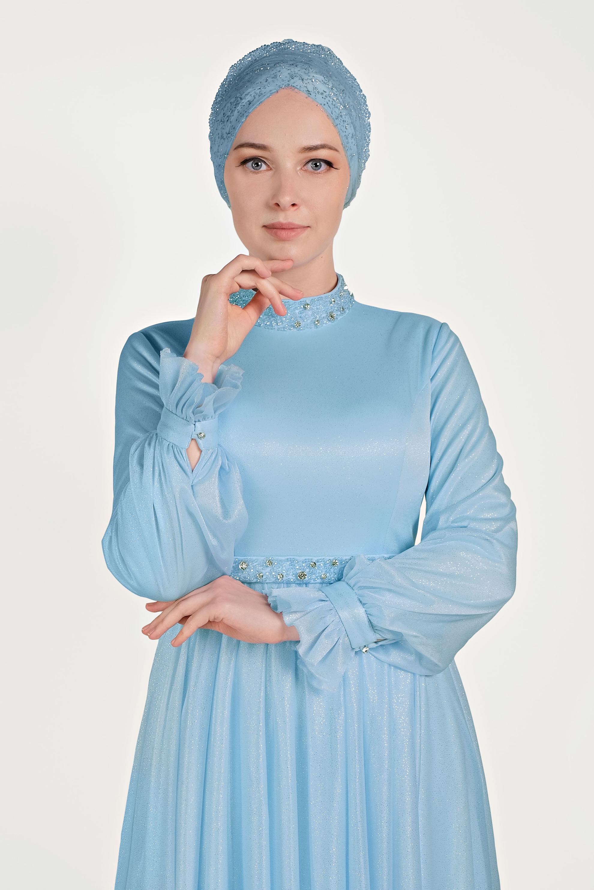 Hijab clothing BLUE 50012 ELİSE ABİYE 38/42 TEK38