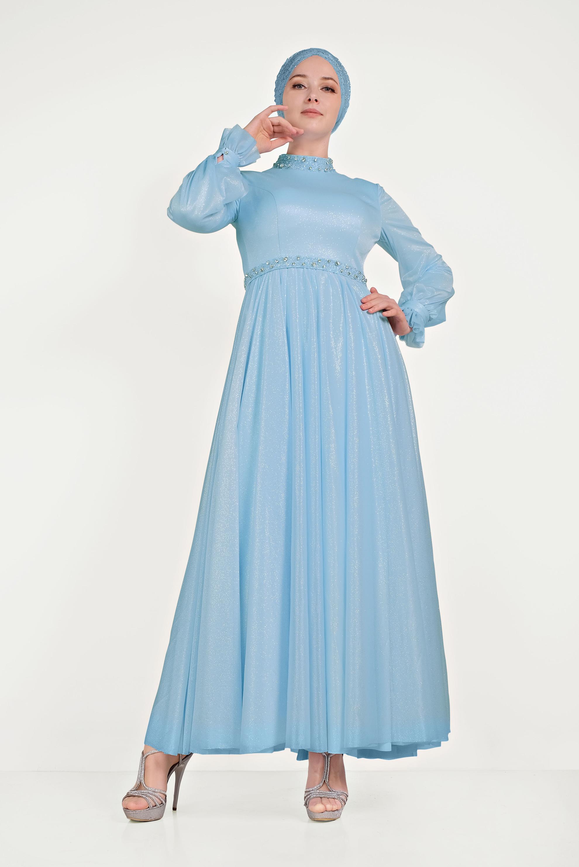 Hijab clothing BLUE 50012 ELİSE ABİYE 38/42 TEK38