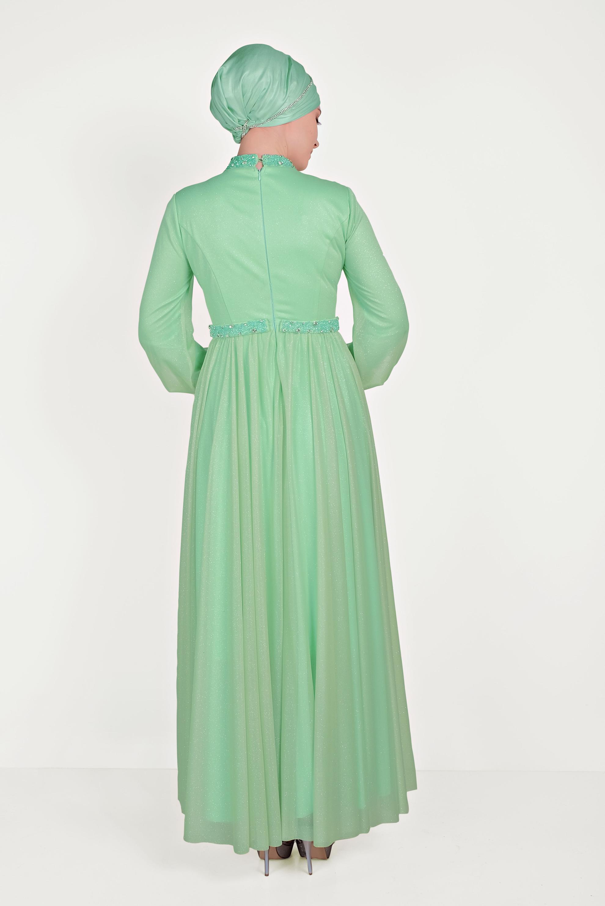 Hijab clothing GREEN 50012 ELİSE ABİYE 38/42 TEK38