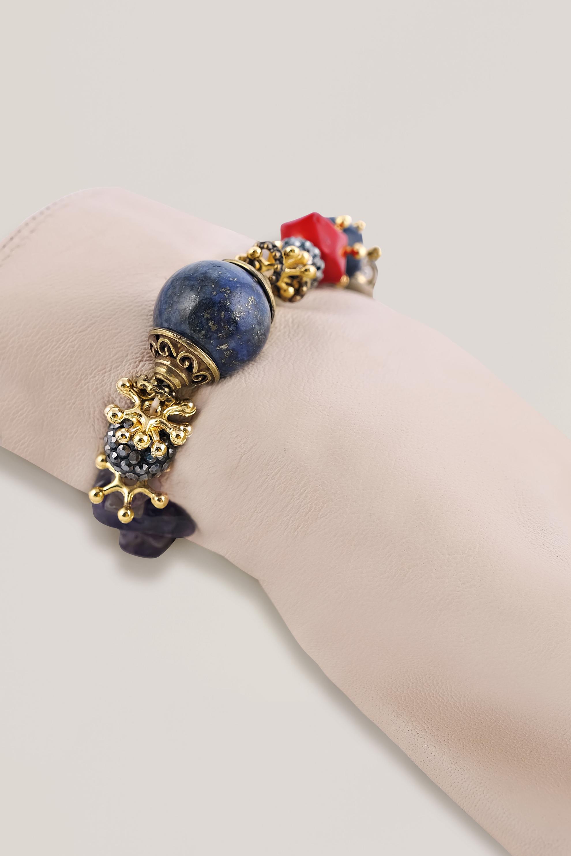 Tesettür giyim ÇOK RENKLİ ALVİNA TAŞLI BİLEKLİK 2005