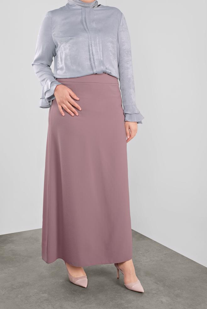 Vêtements hijab GRIS CHEMISIER À RUCHÉ 20039  - ALVİNA