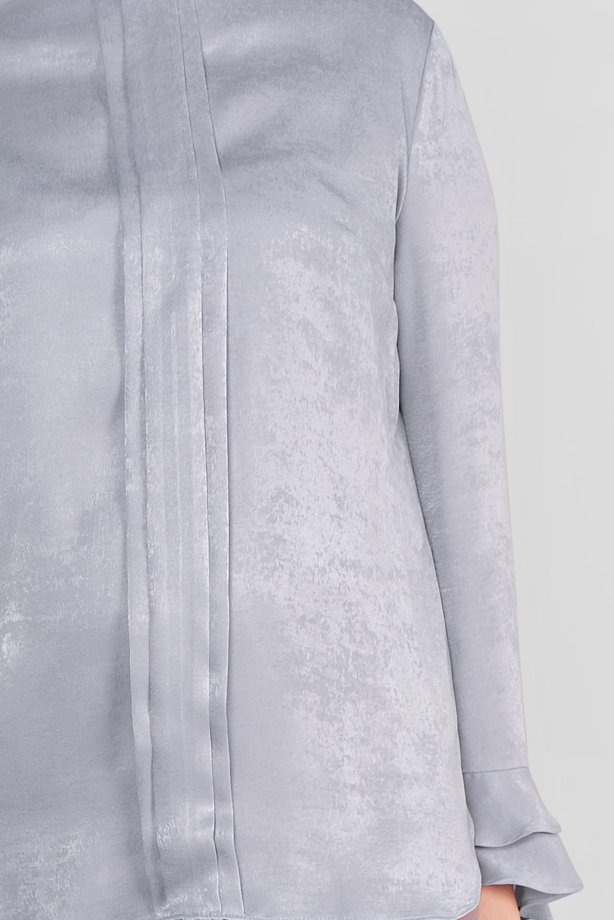 Vêtements hijab GRIS CHEMISIER À RUCHÉ 20039 