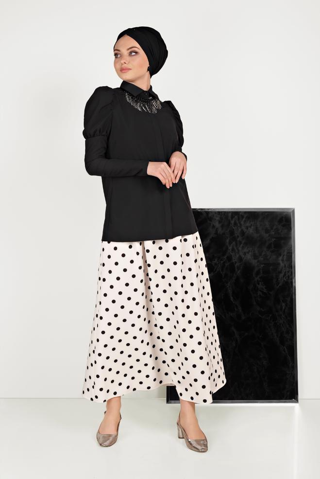 Hijab clothing  SMOCKED BLOUSE 40497  - ALVİNA
