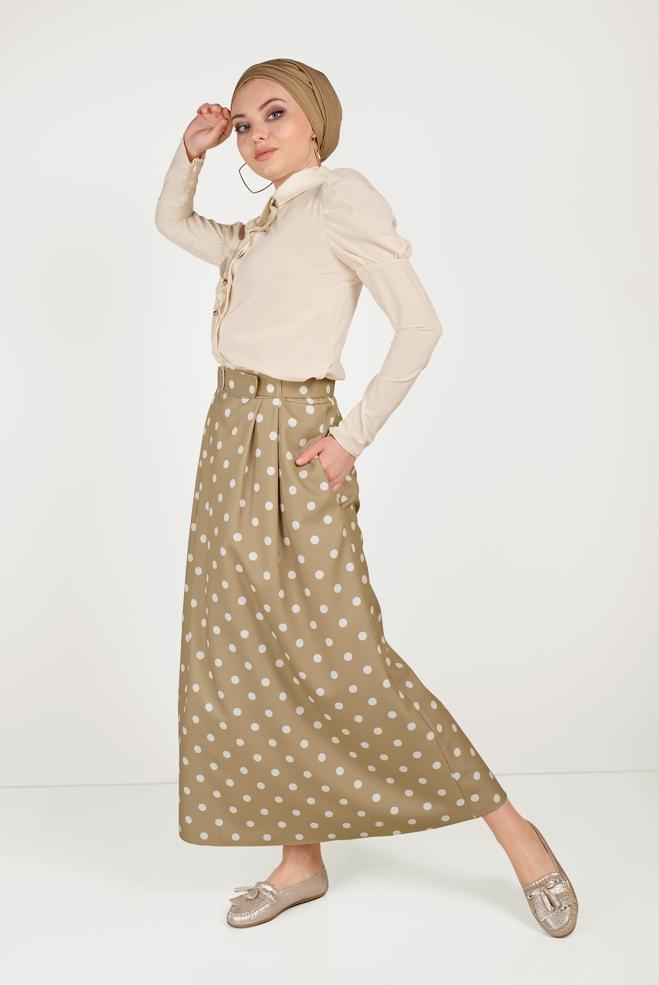 Tesettür giyim  camel rüzgarı - ALVİNA