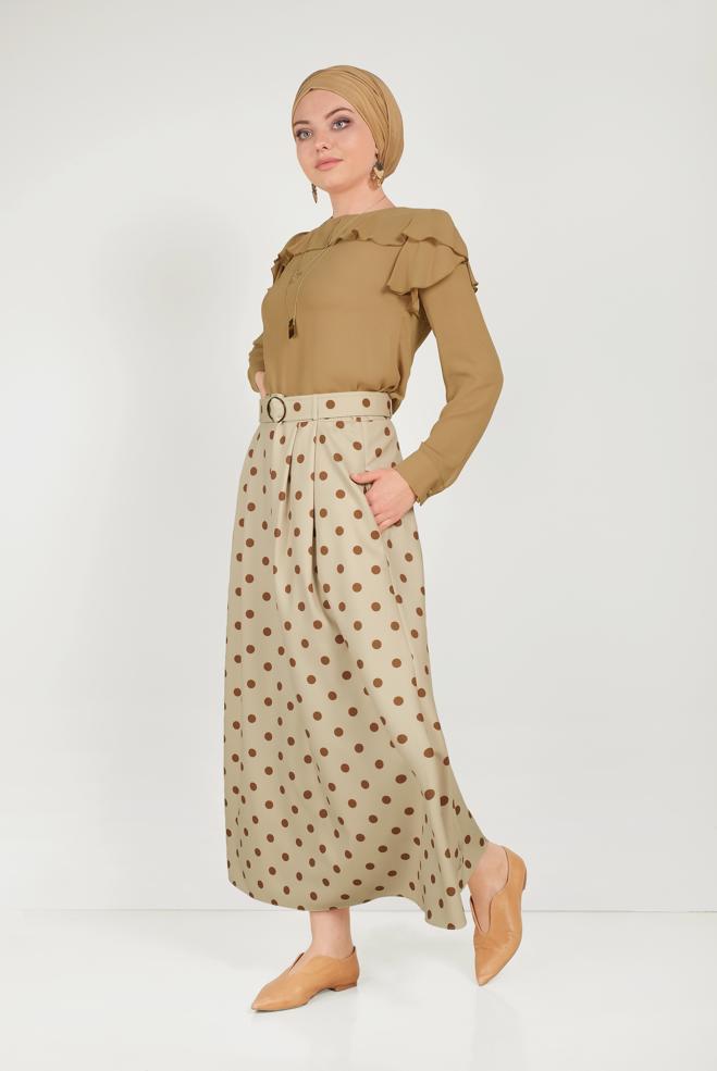 Tesettür giyim  Bej esintisi - ALVİNA