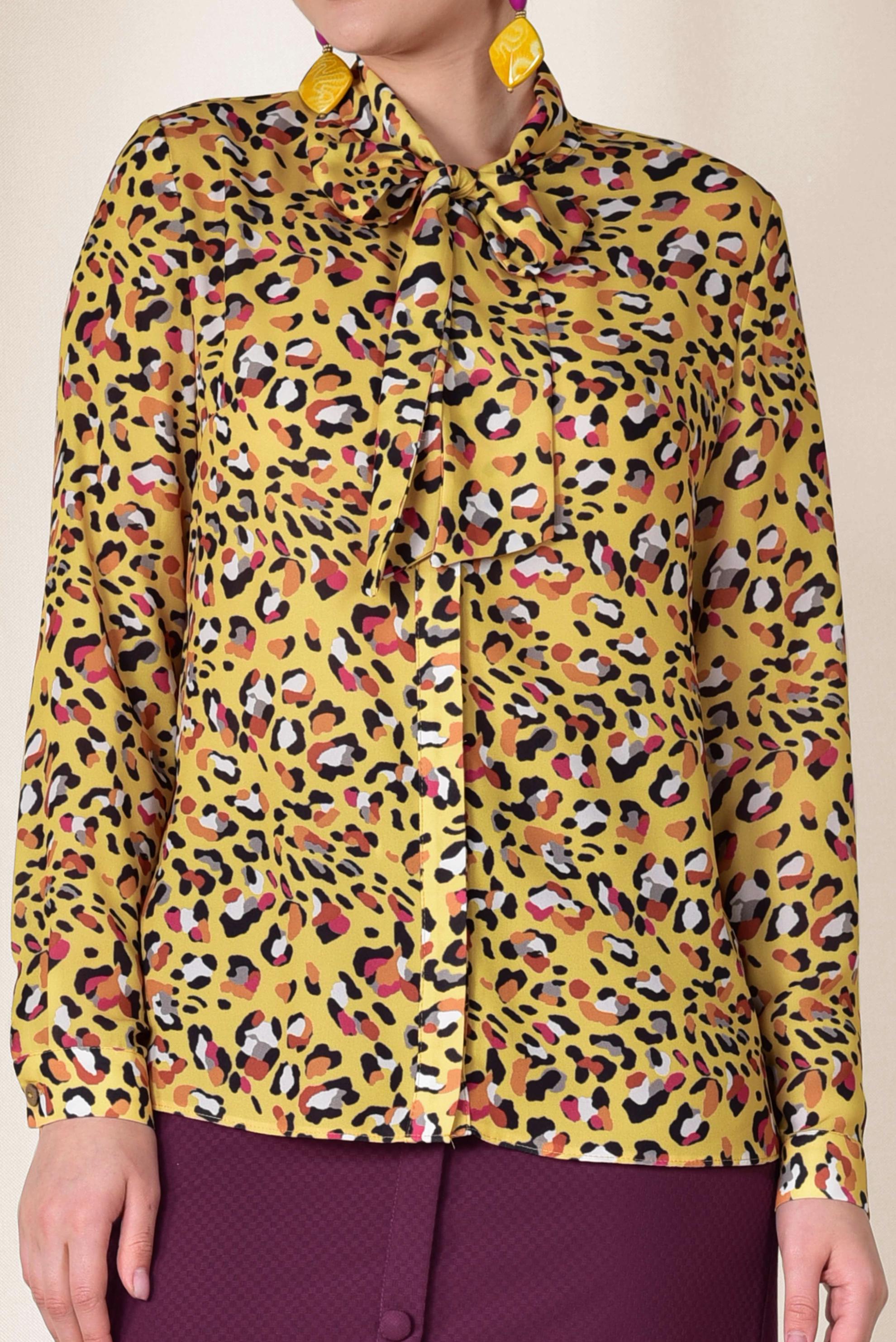 Tesettür giyim SARI YAKASI BAĞCIKLI BLUZ 4083