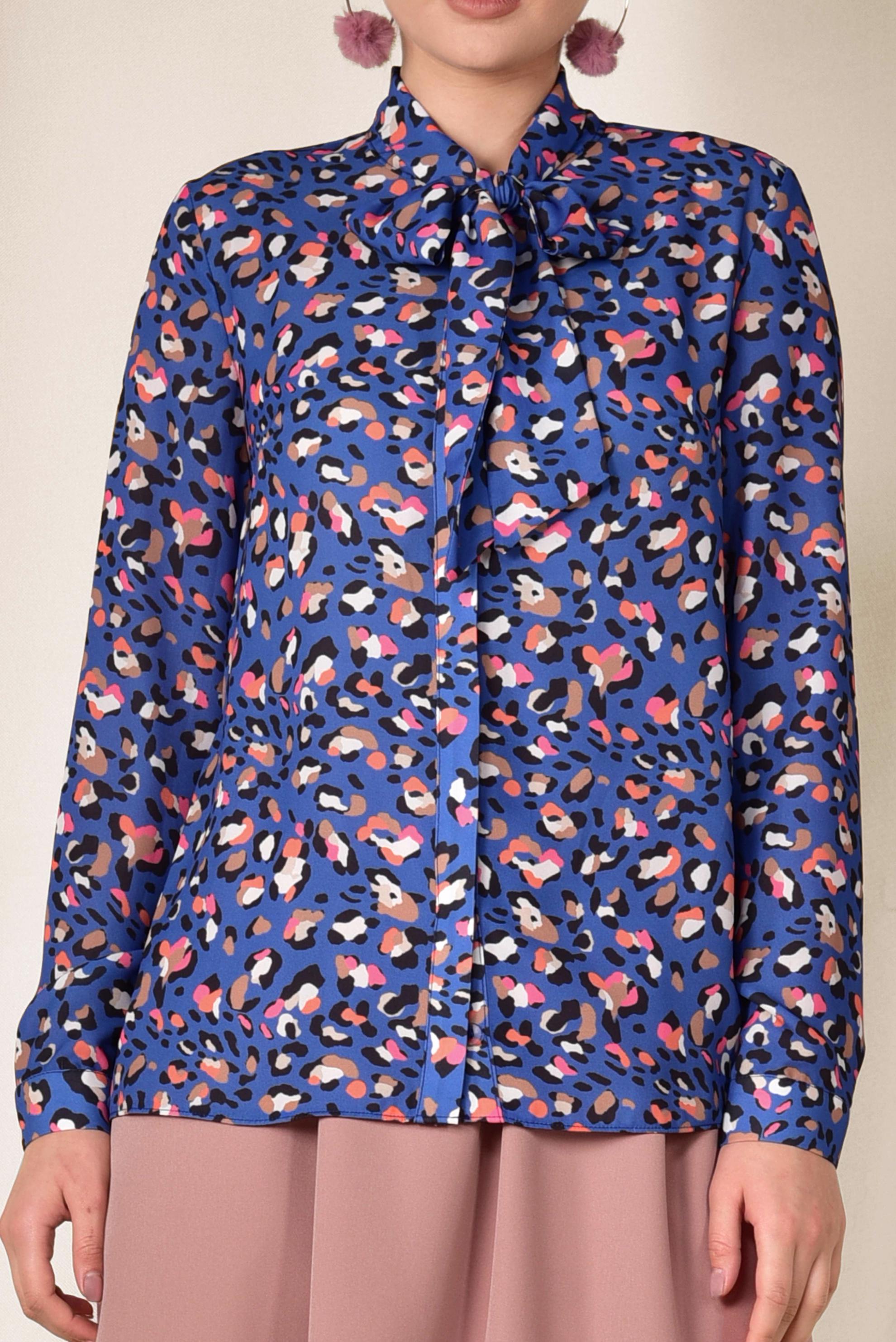 Hijab clothing NAVY BLUE TIE DETAIL BLOUSE 4083 