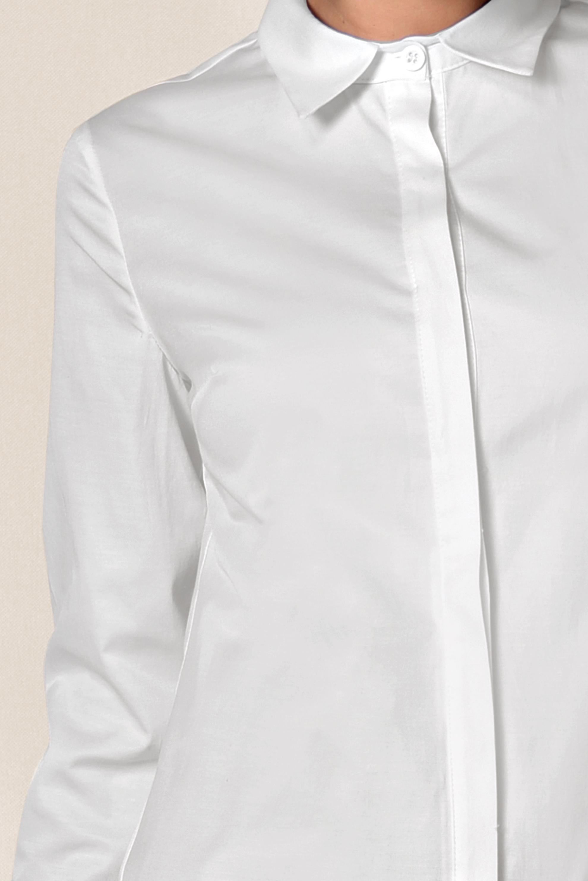 Tesettür giyim BEYAZ SATEN BLUZ 4093