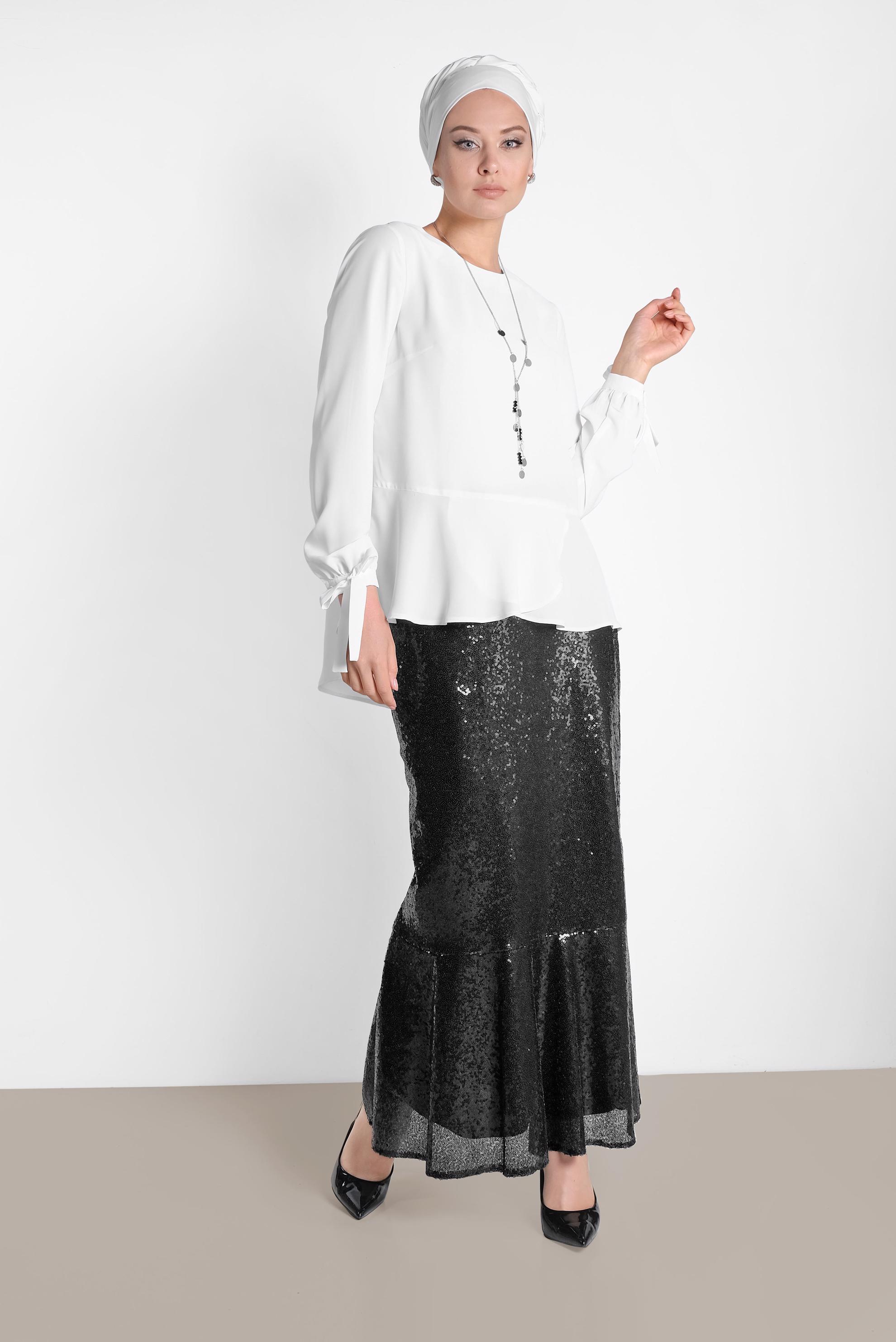 Hijab clothing WHITE 4190 NEPAL 7575 BLUZ 38/46 TEK36