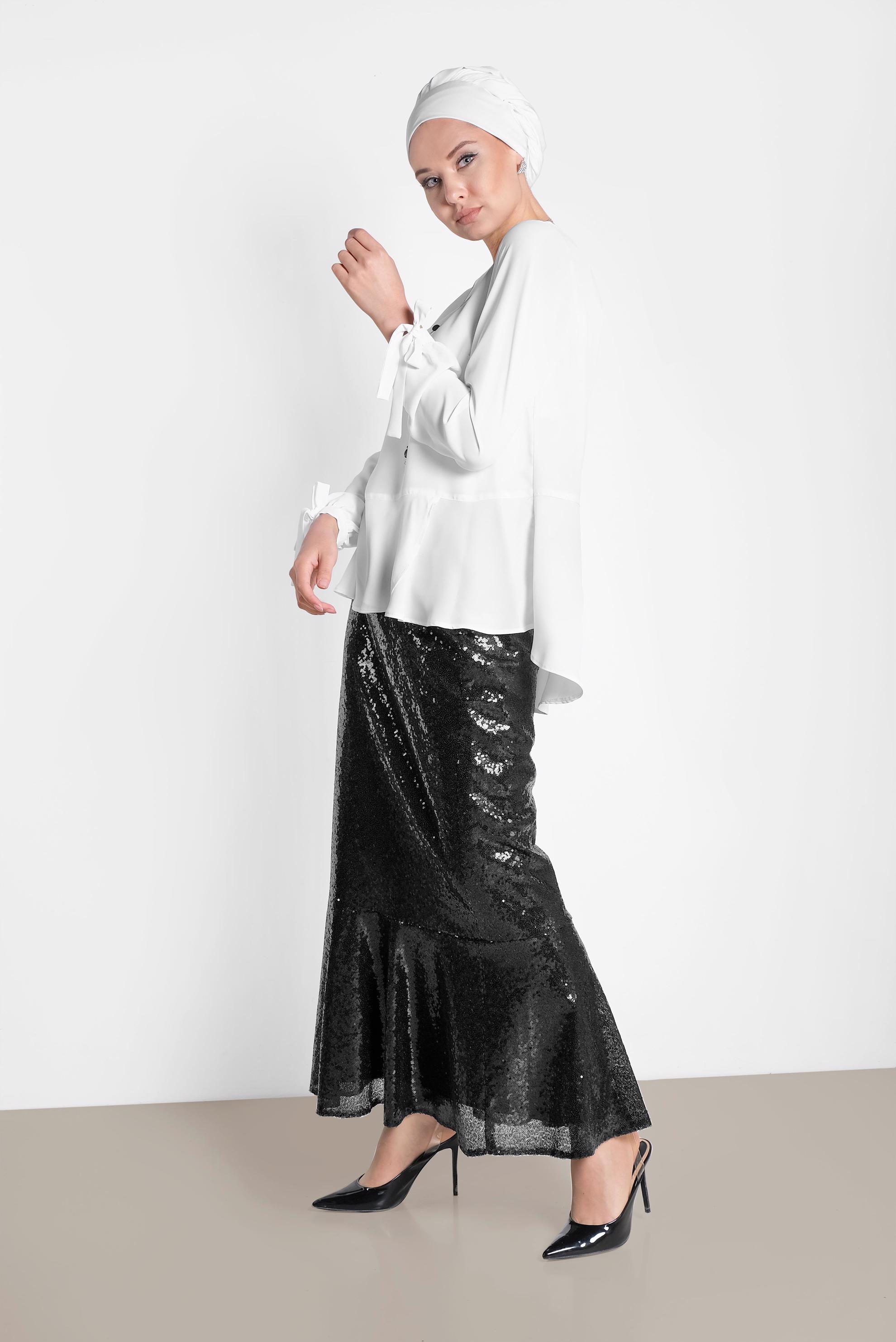 Hijab clothing WHITE 4190 NEPAL 7575 BLUZ 38/46 TEK36