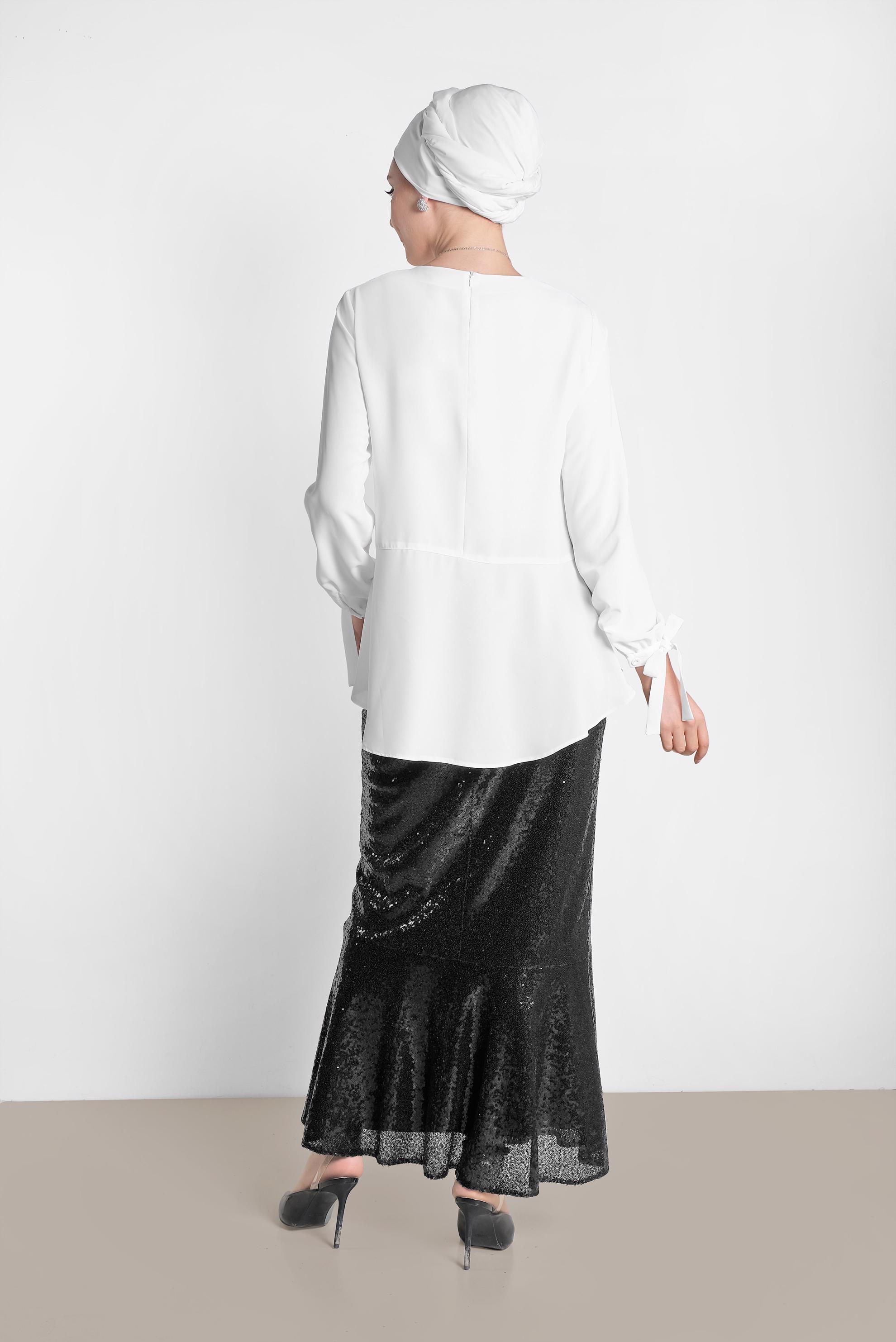 Hijab clothing WHITE 4190 NEPAL 7575 BLUZ 38/46 TEK36